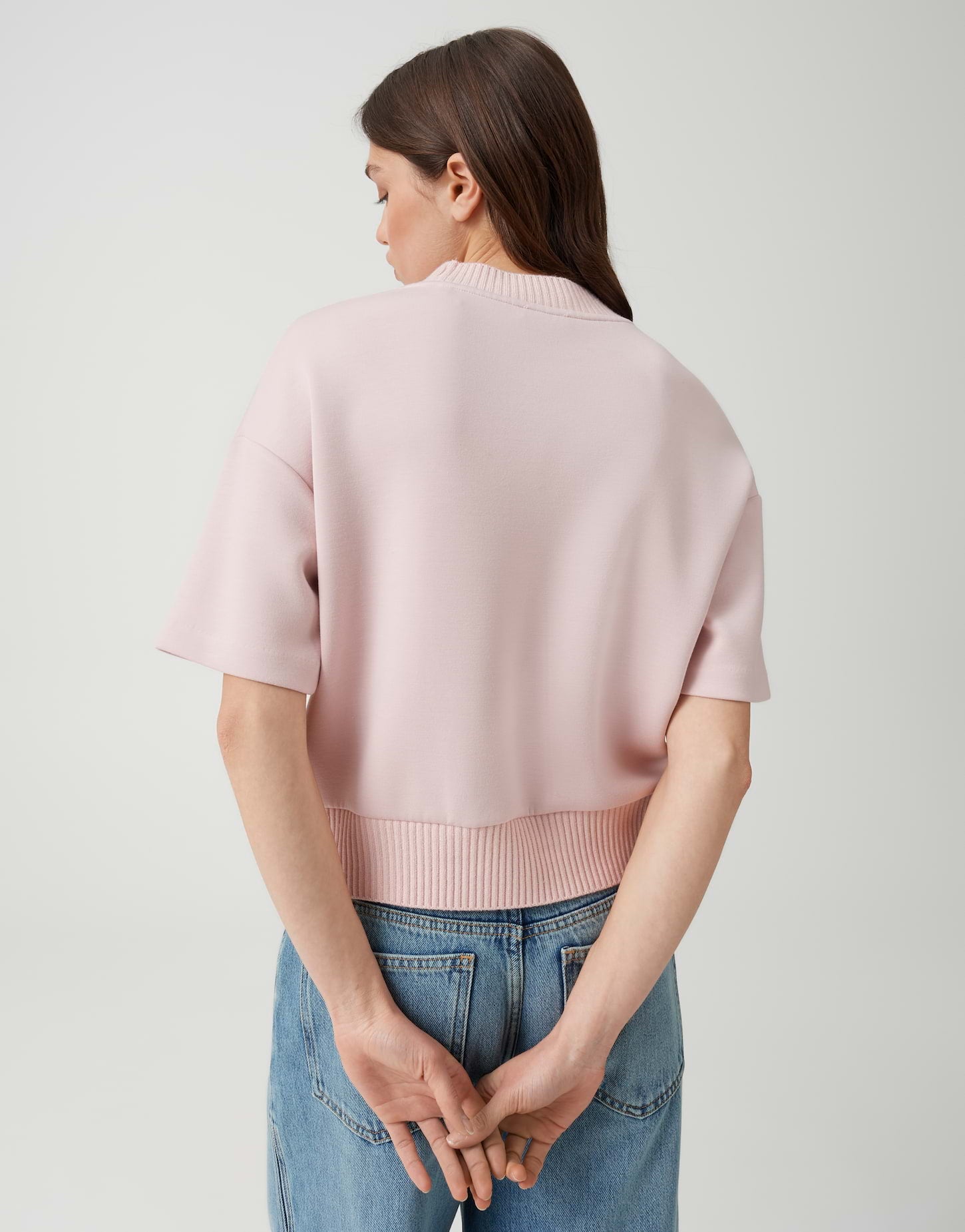 OPUS Weiches Sweatshirt mit Strickbündchen Regular Fit Galita