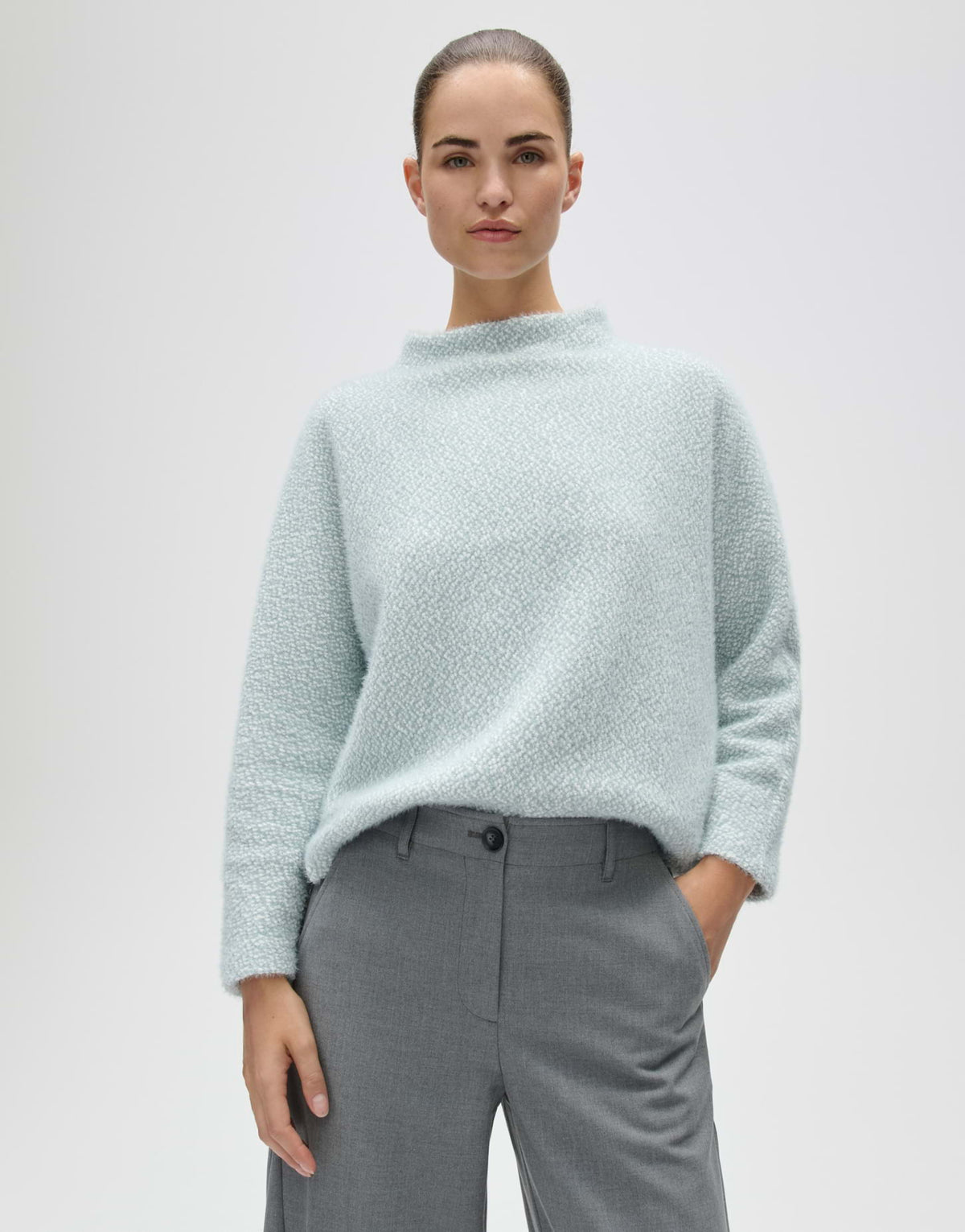 Sweatshirt mit zweifarbiger Struktur Loose Fit Genuri