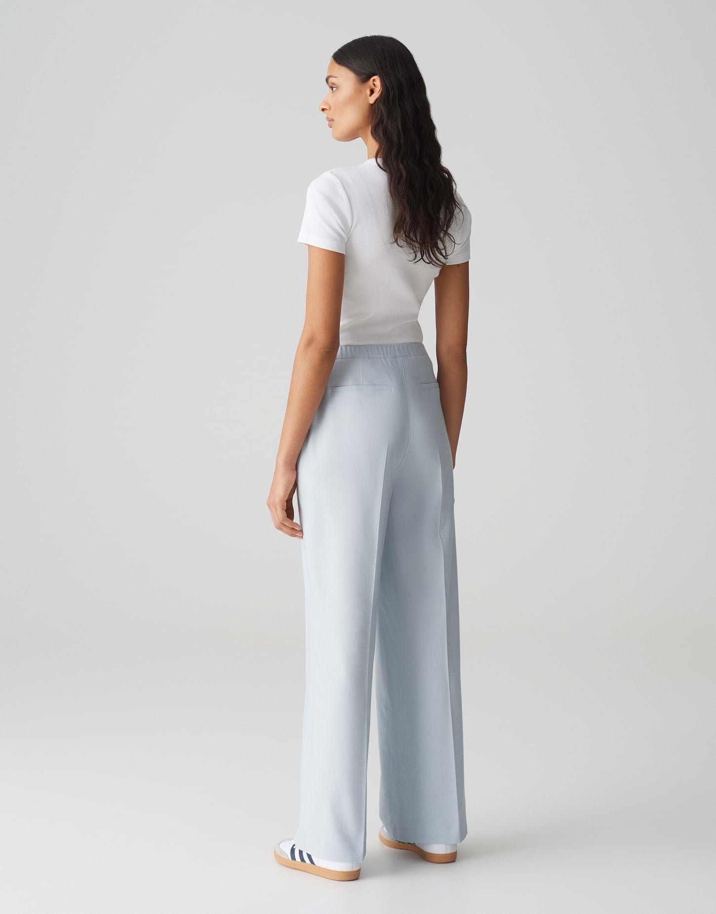 Opus Wide Leg Stoffhose Maiga french