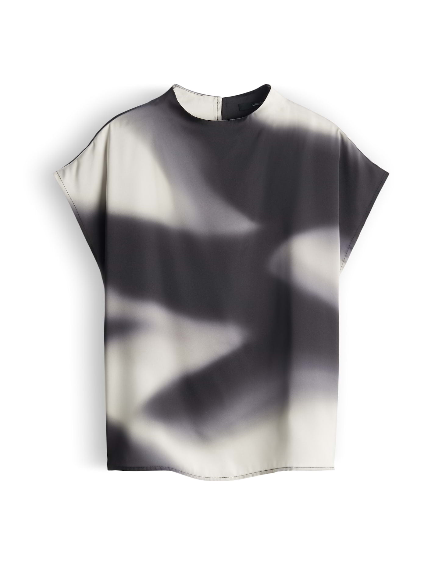 Someday Loose Satinbluse mit galaktischem Print Zalactic