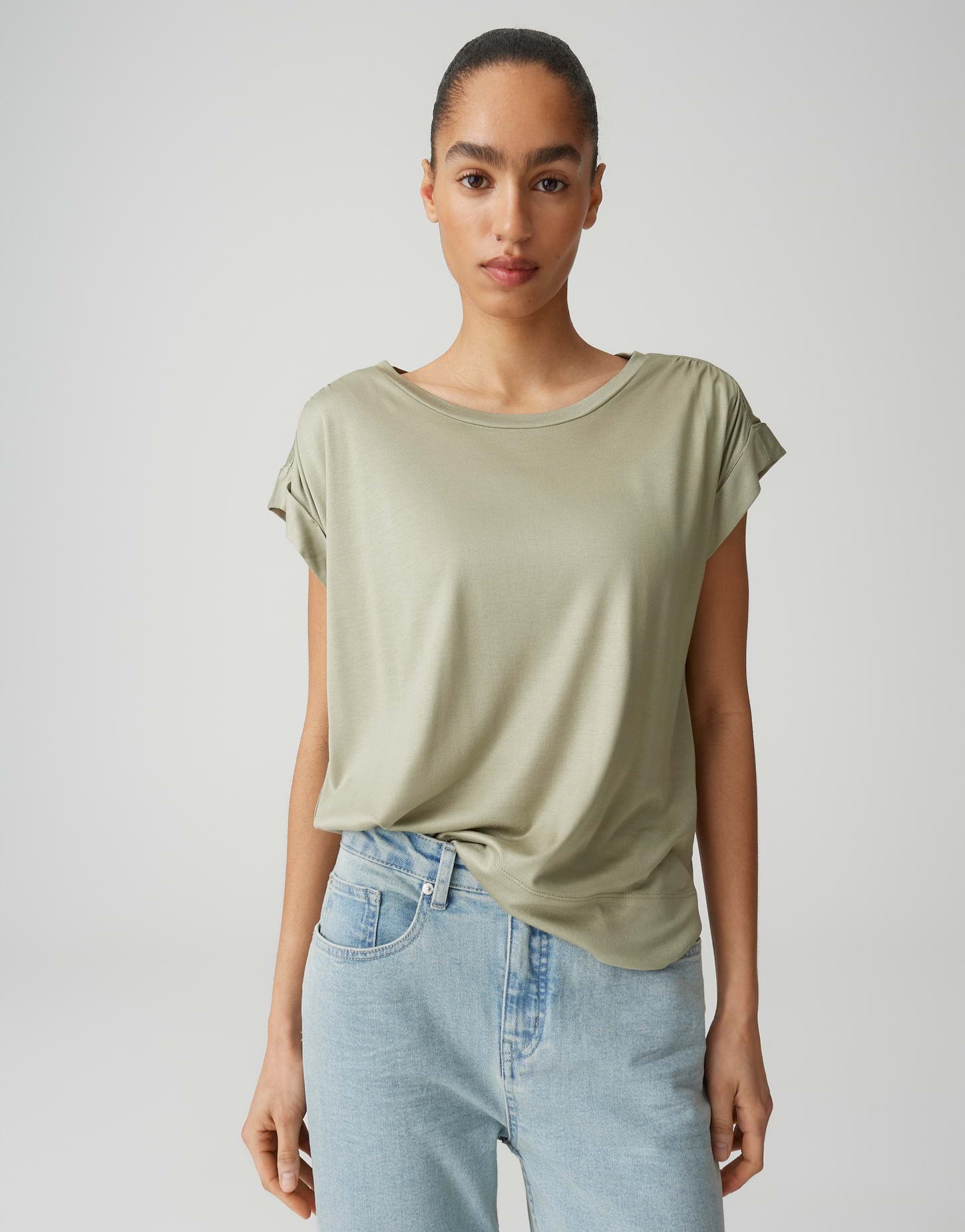 OPUS Fließendes Jerseshirt Regular Fit Sosilla