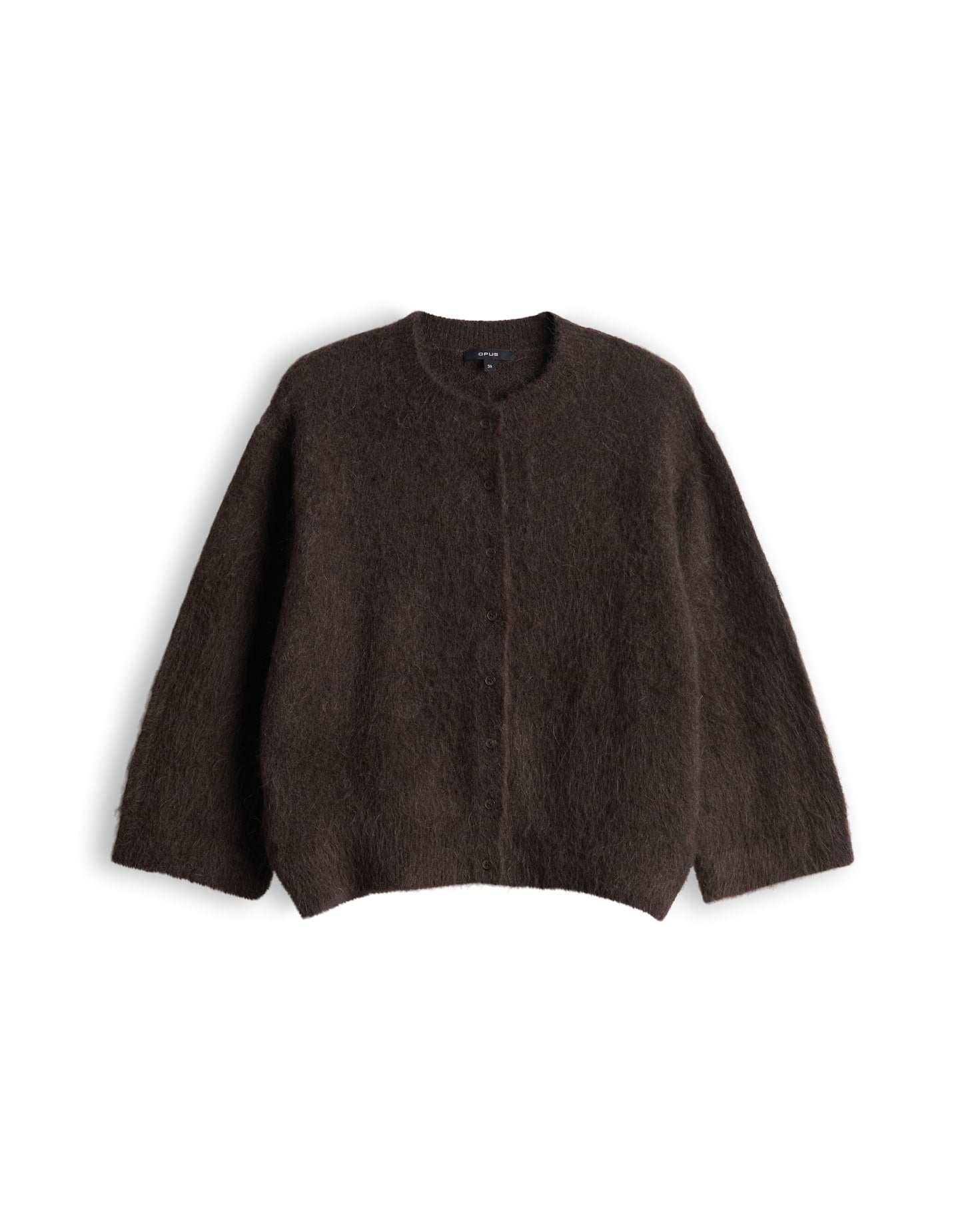 Cardigan aus flauschigem Effektgarn Slim Fit Disille