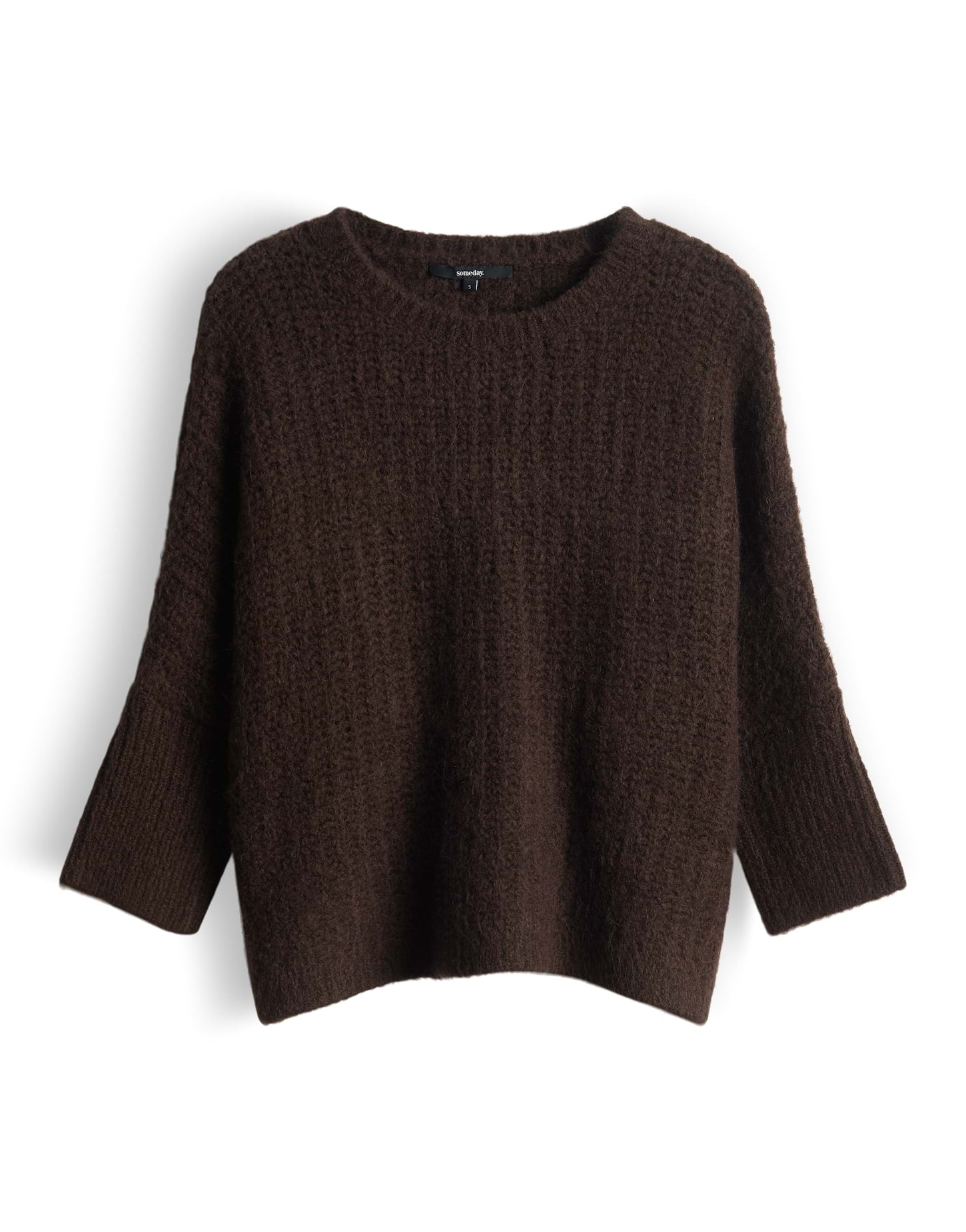 Someday Boxy Chunky Knit Pullover aus Woll-Alpaka Mix Tumelda