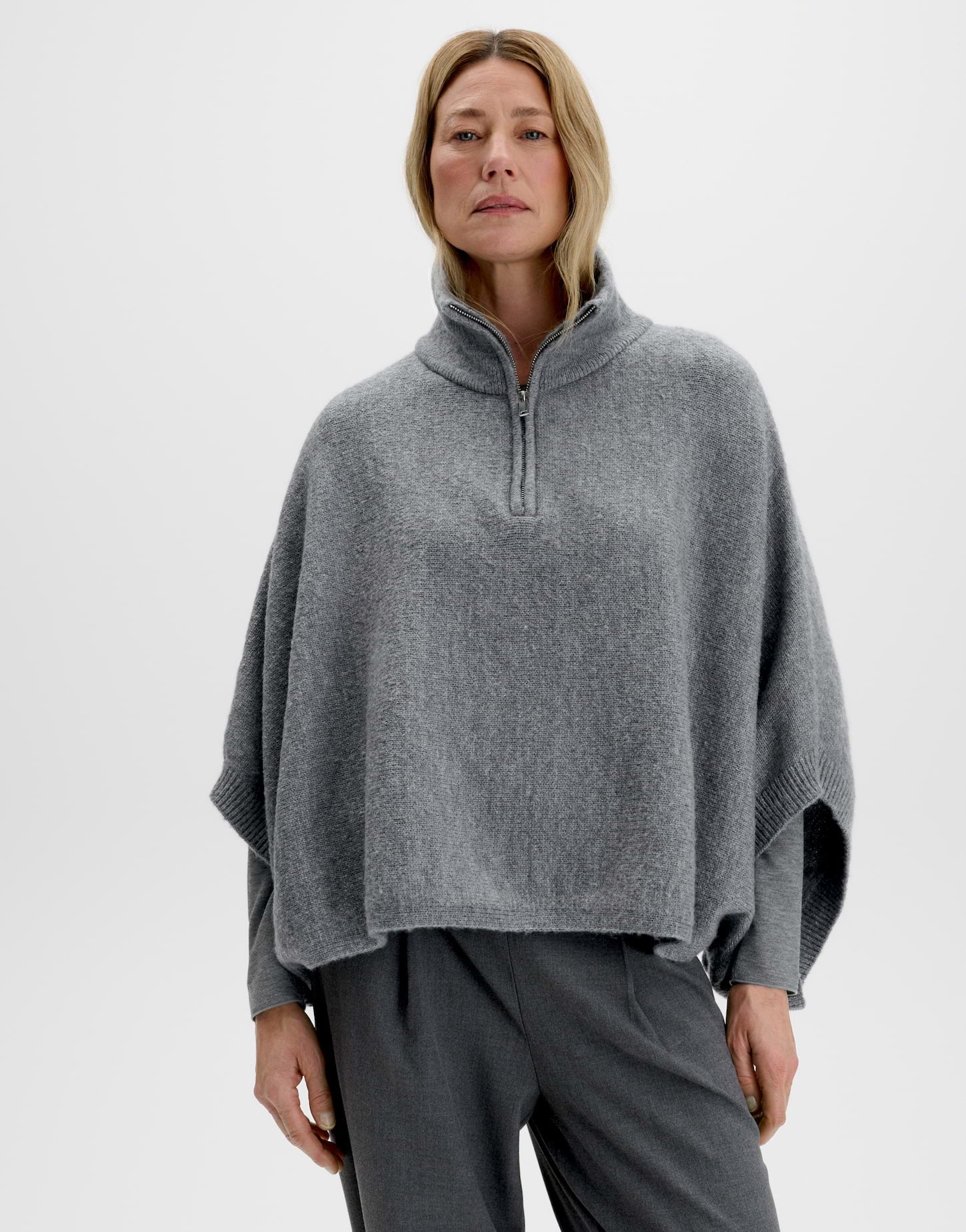XXL Poncho mit Reissverschluss Brialo cape