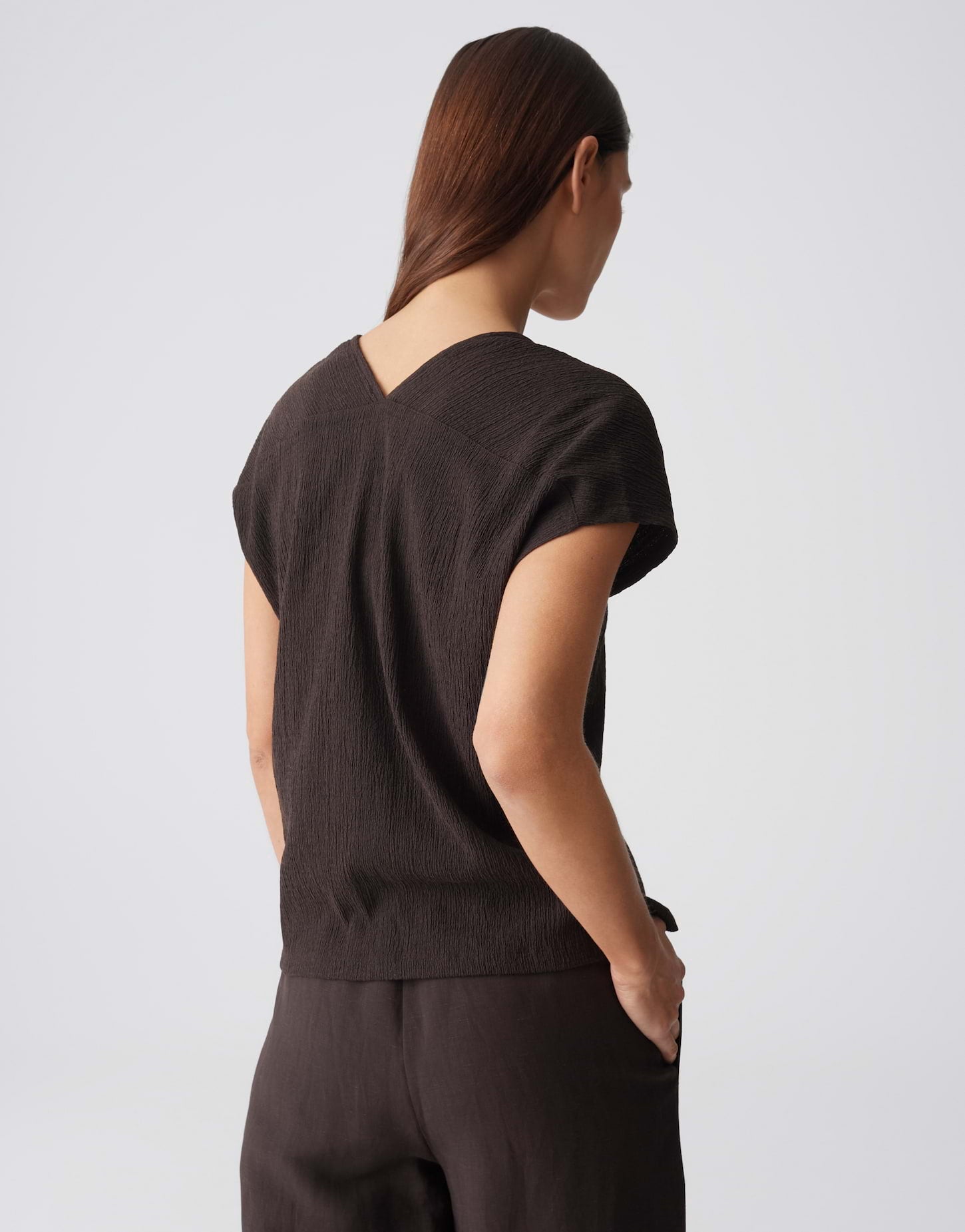 OPUS Boxy Fit Shirt mit Crash Effekt SIRUKUS STRUCTURE