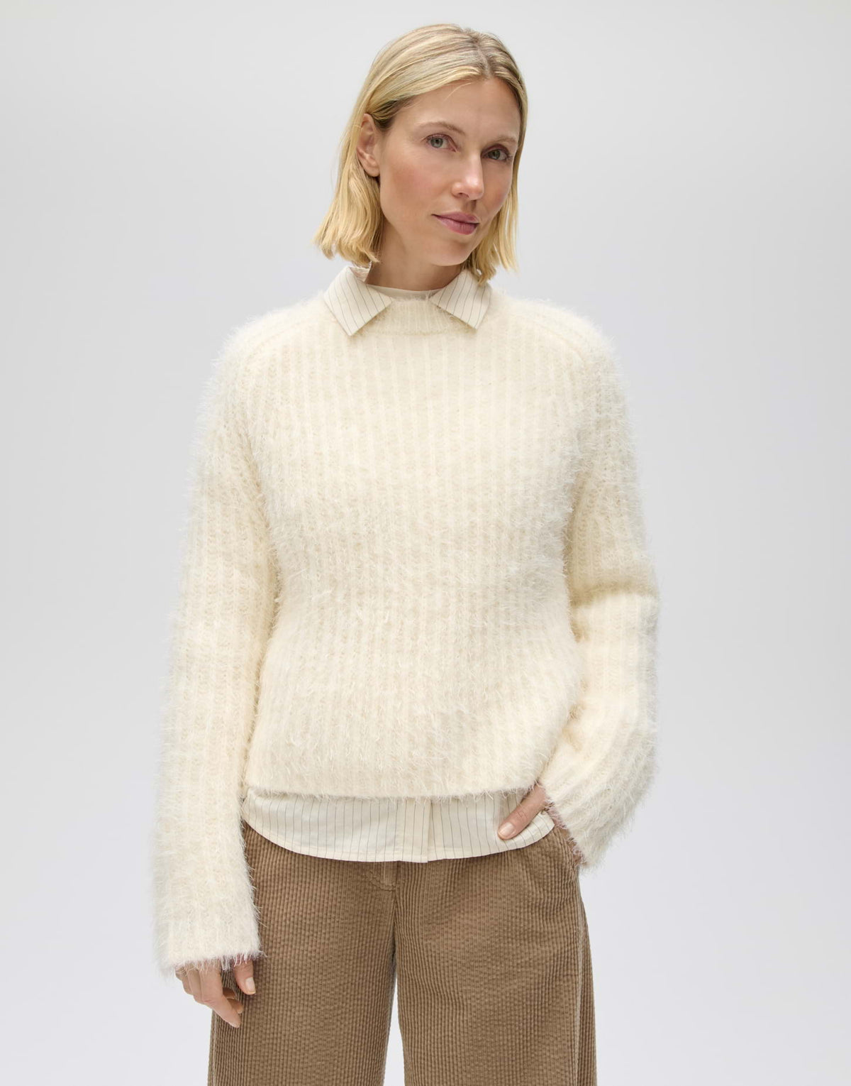 Strickpullover aus flauschigem Effektgarn Regular Fit Pontes