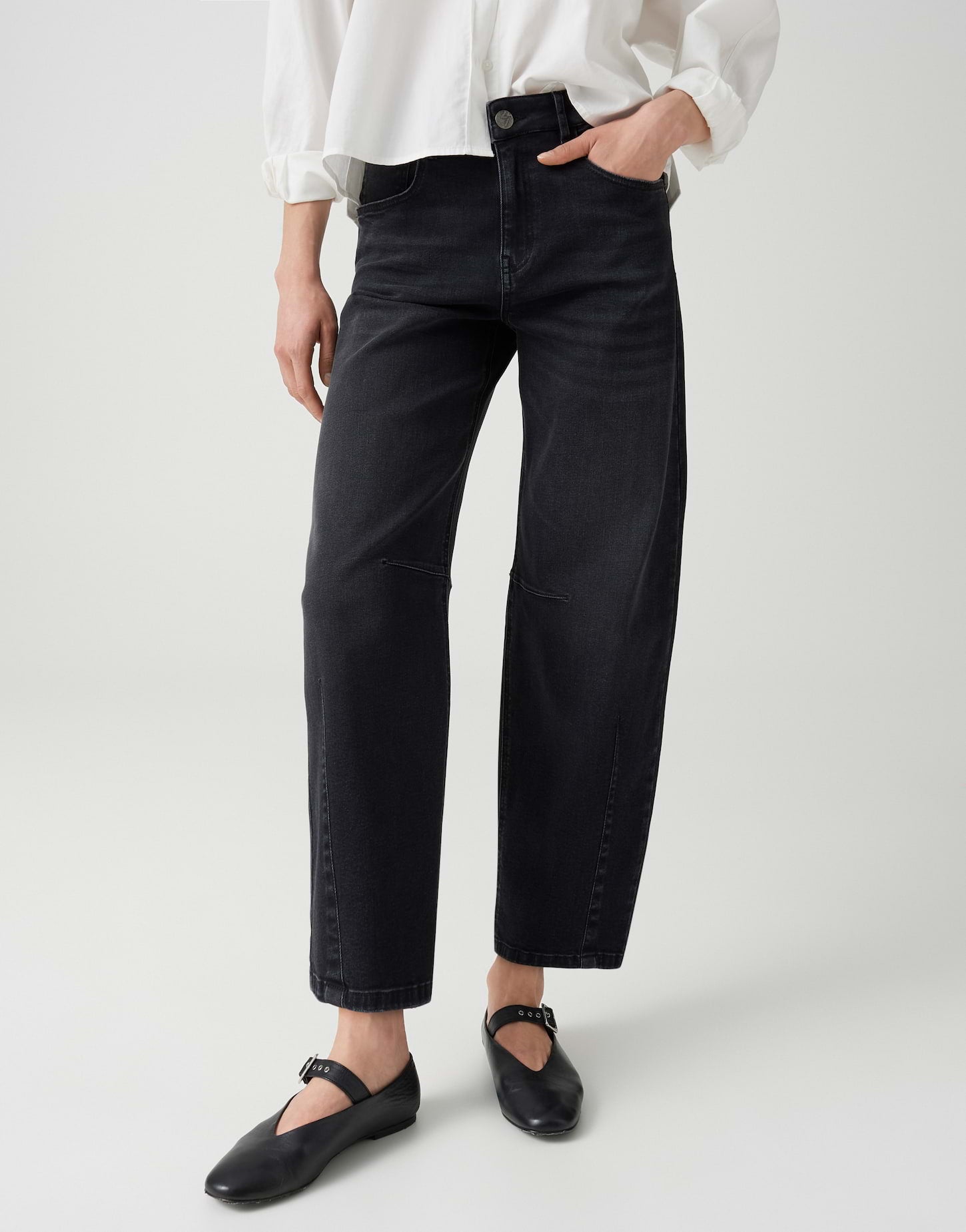 OPUS Barrel Jeans Mid Rise Lissie boldy