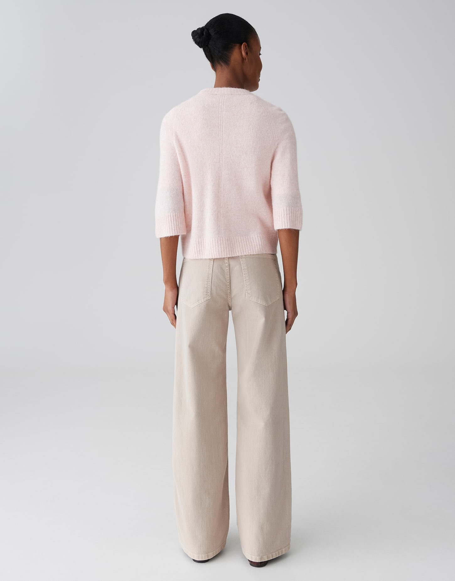 OPUS Boxy Halbarm Strickjacke Slim Fit Dathena