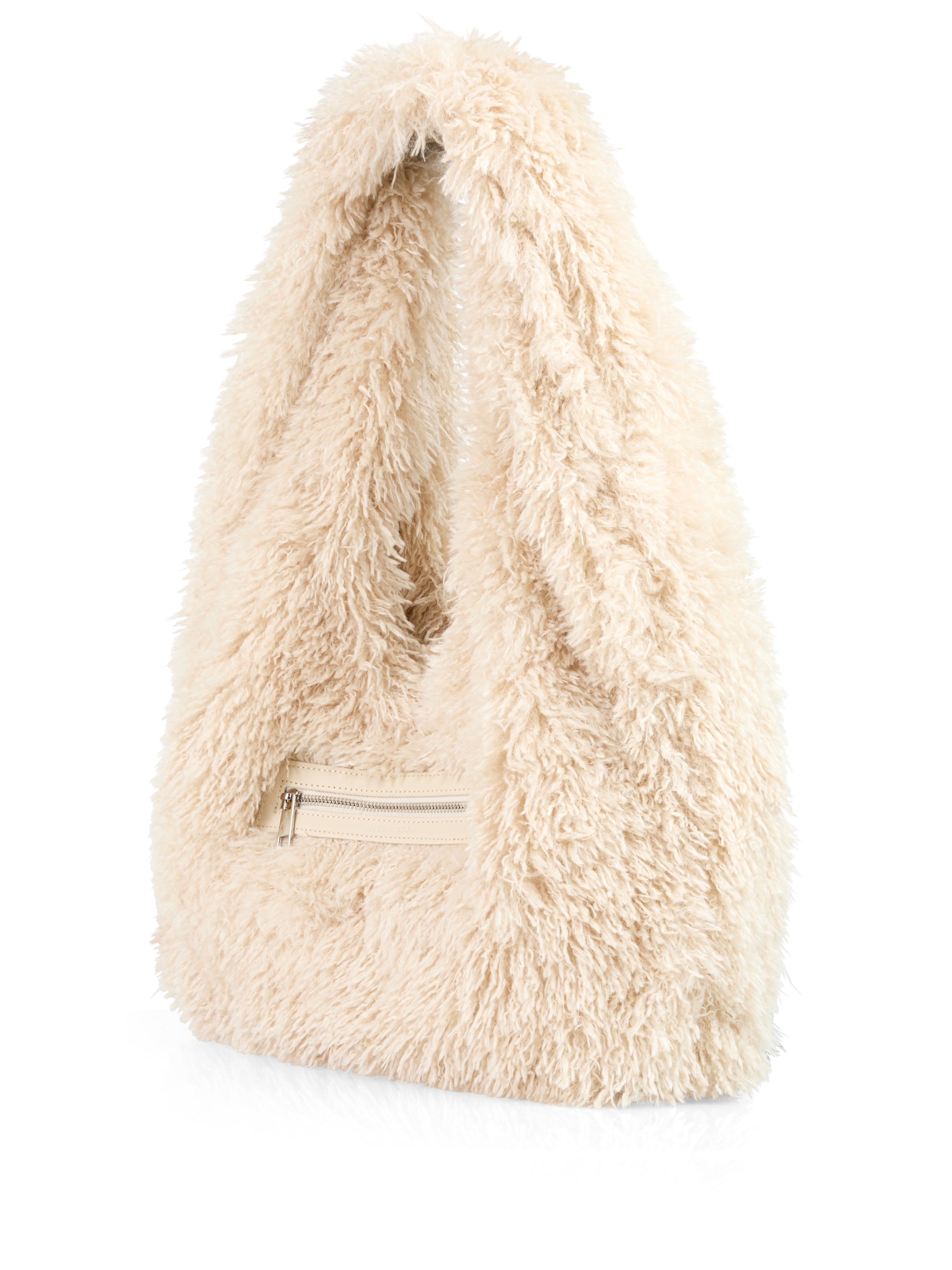 Marc Cain Schultertasche in Hundefell-Optik