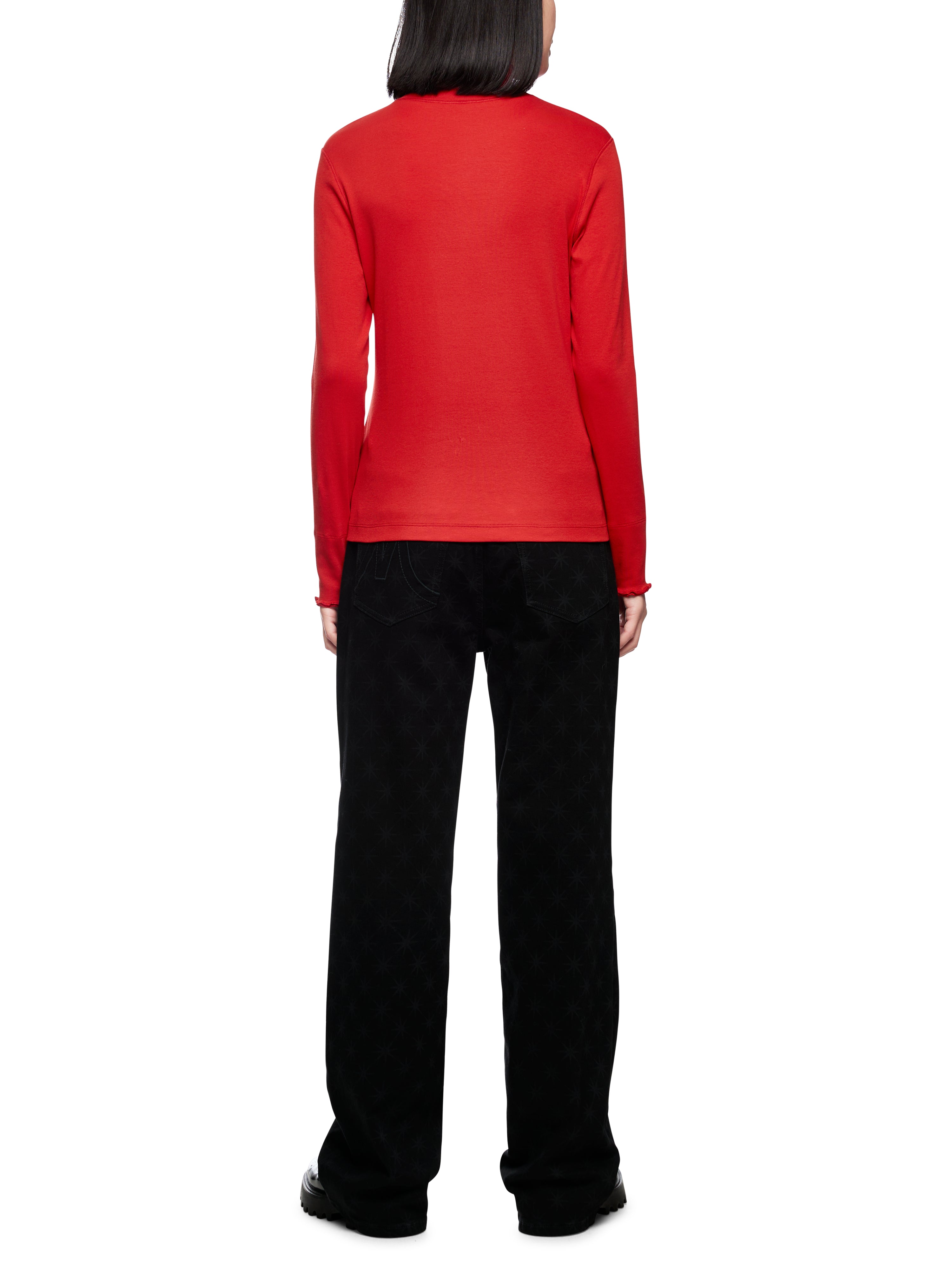 Marc Cain Unifarbenes Langarmshirt mit Rollkragen