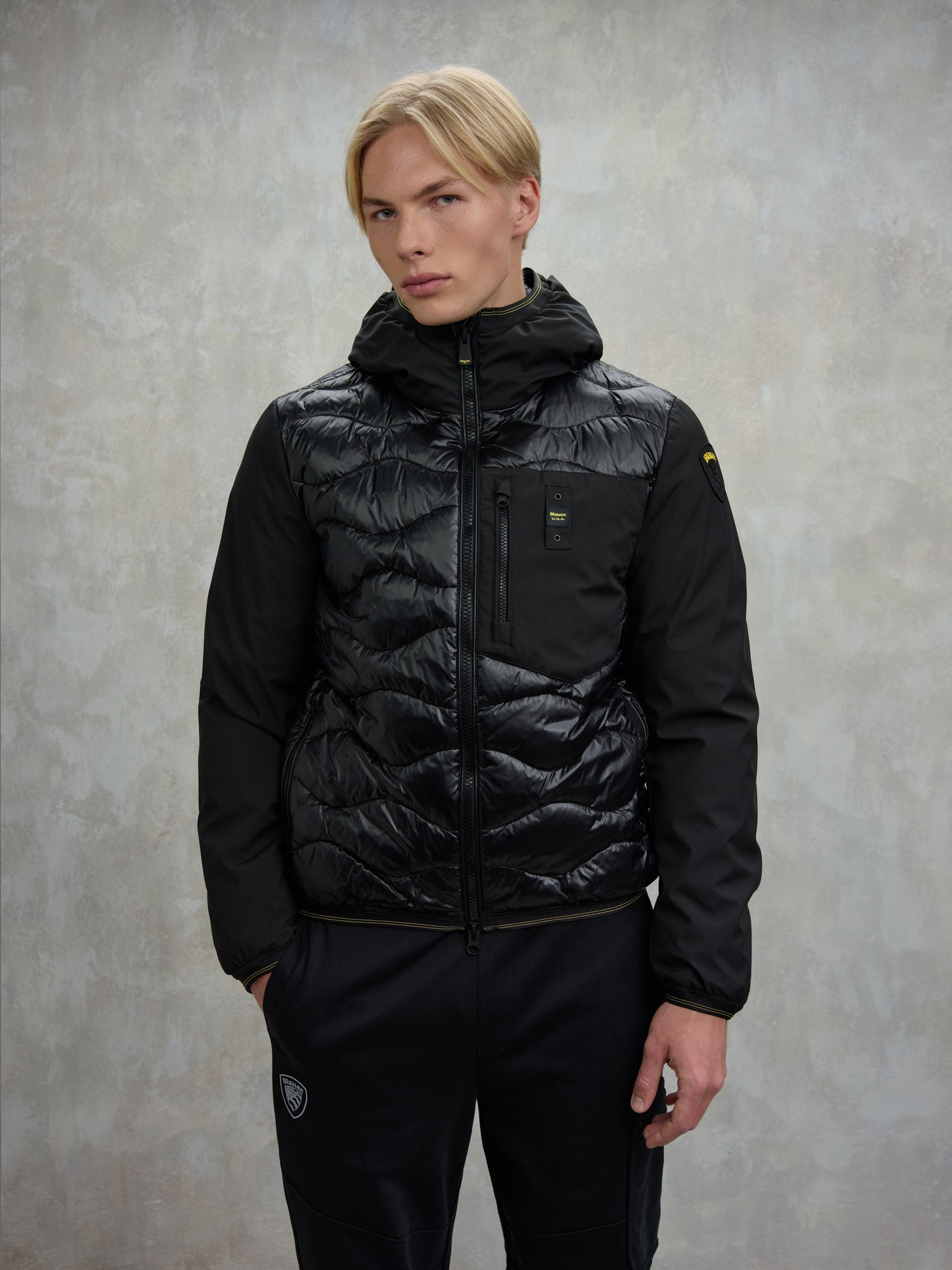 Blauer Daunenjacke ALBERT