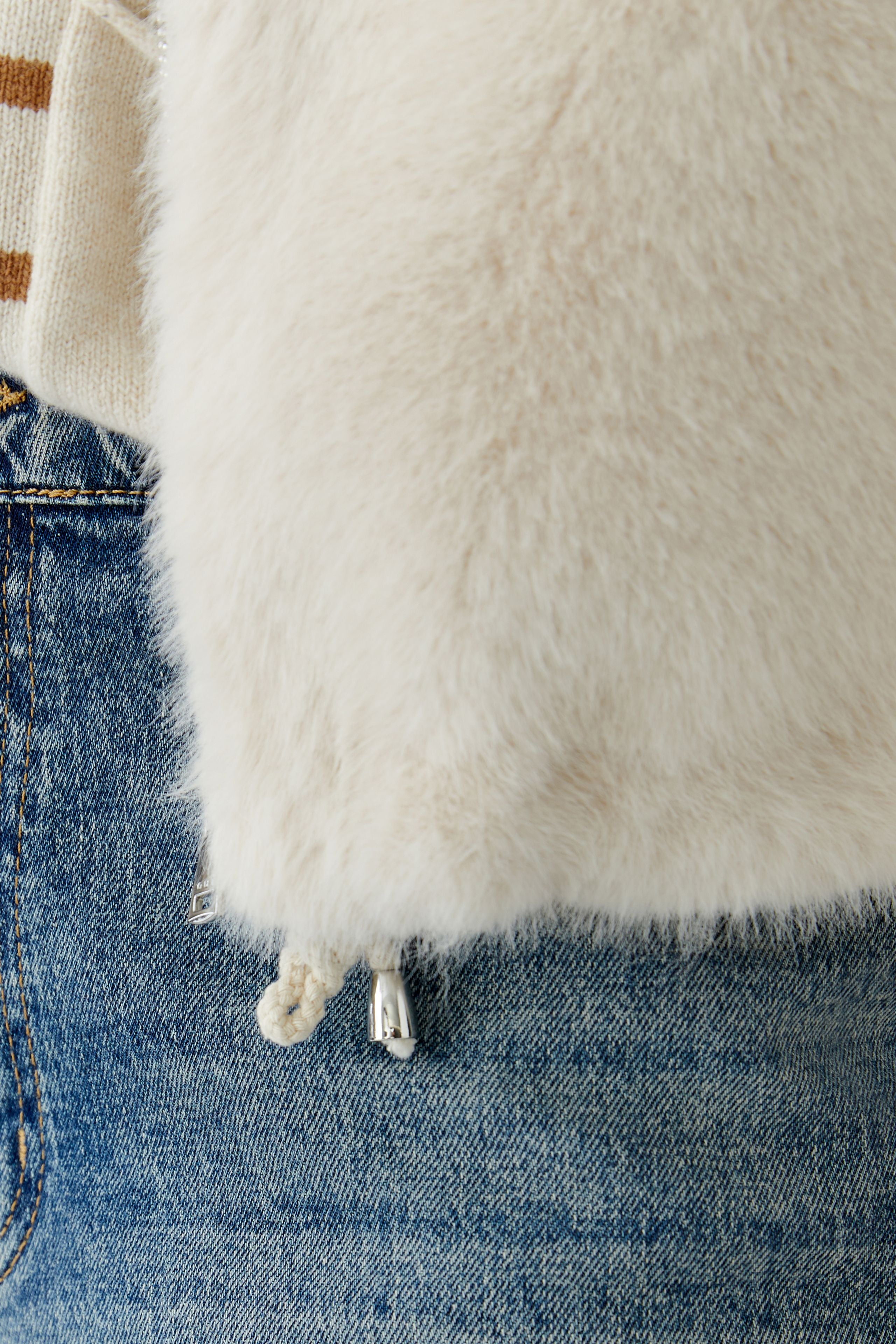 OUI Kuschelige Weste in Mink Optik