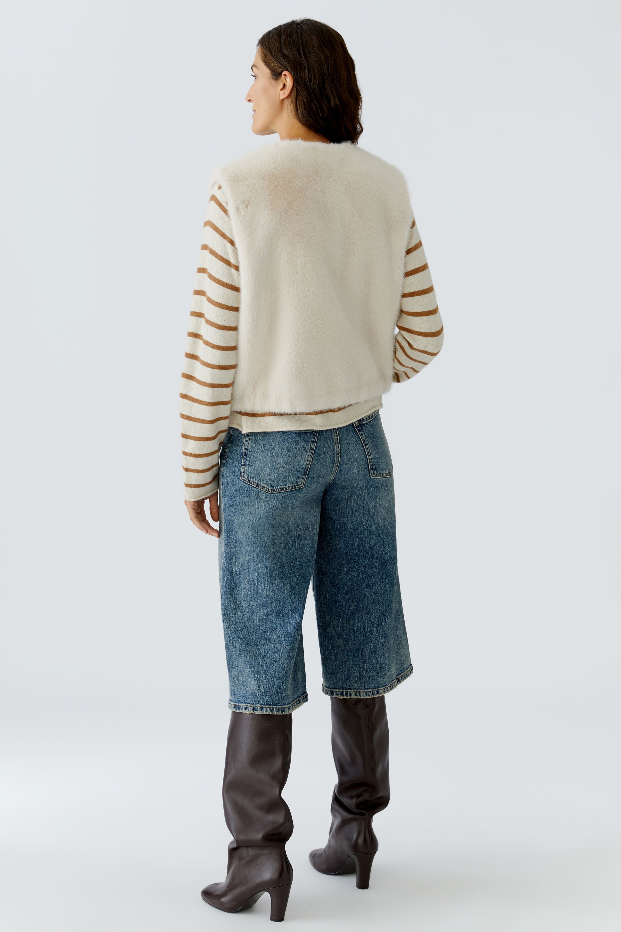 OUI Kuschelige Weste in Mink Optik