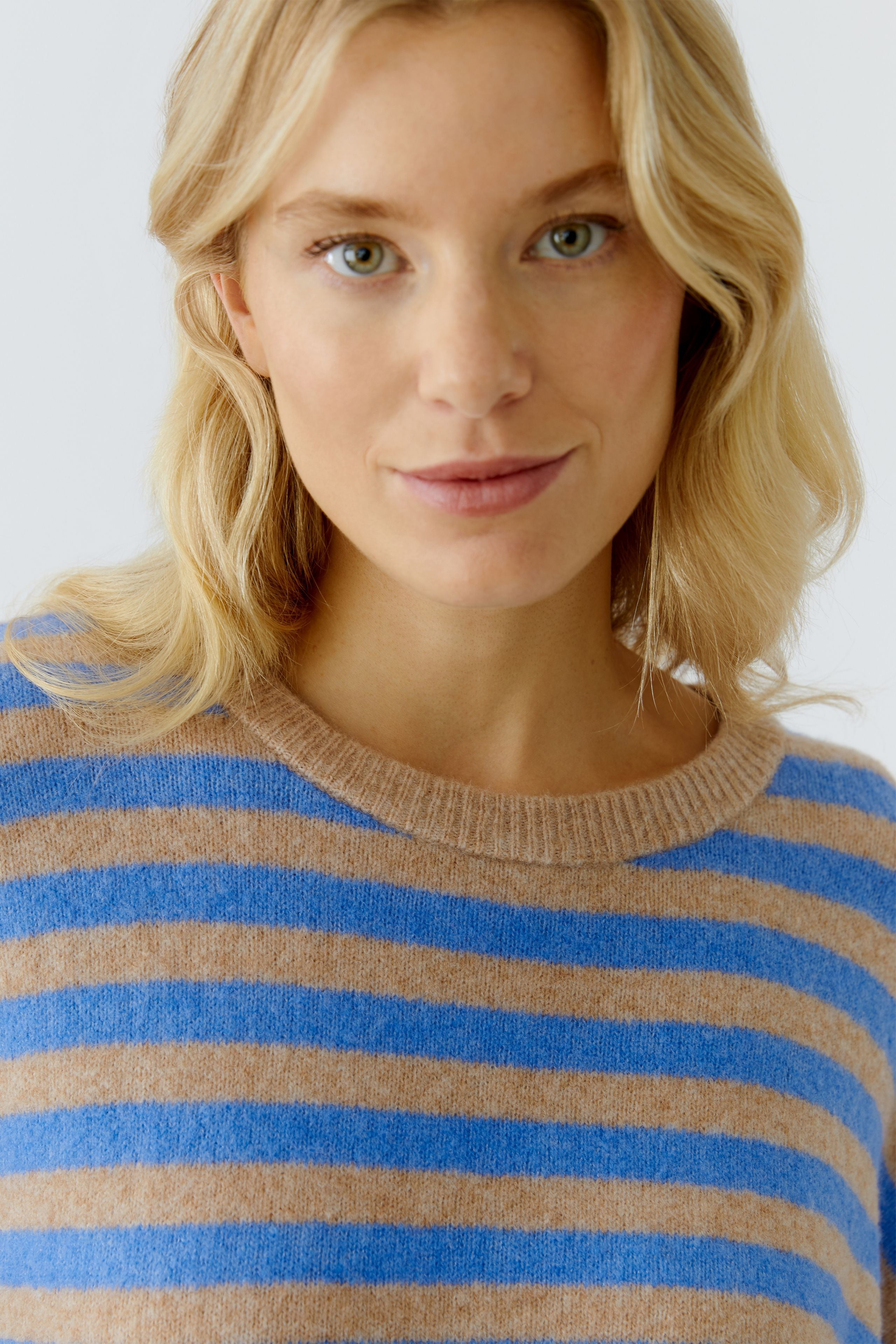 Oui oversized Streifenpullover