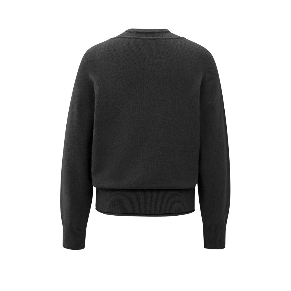 Yaya Strickpullover mit V-Ausschnitt und dazu passendem Oberteil