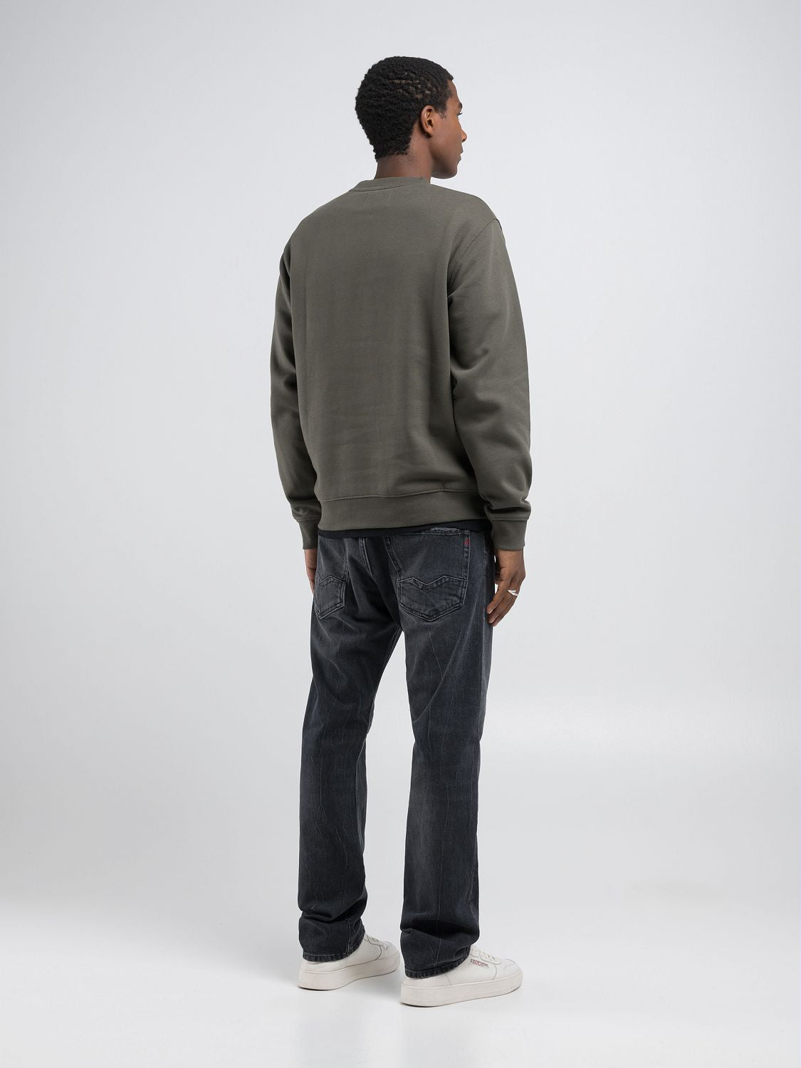 Replay RUNDHALSSWEATSHIRT AUS BAUMWOLLMISCHUNG