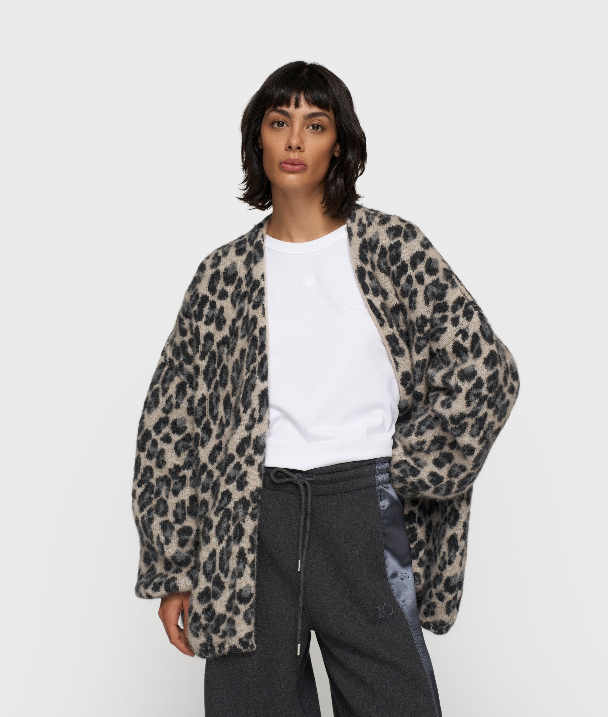 10Days knit cardigan leopard