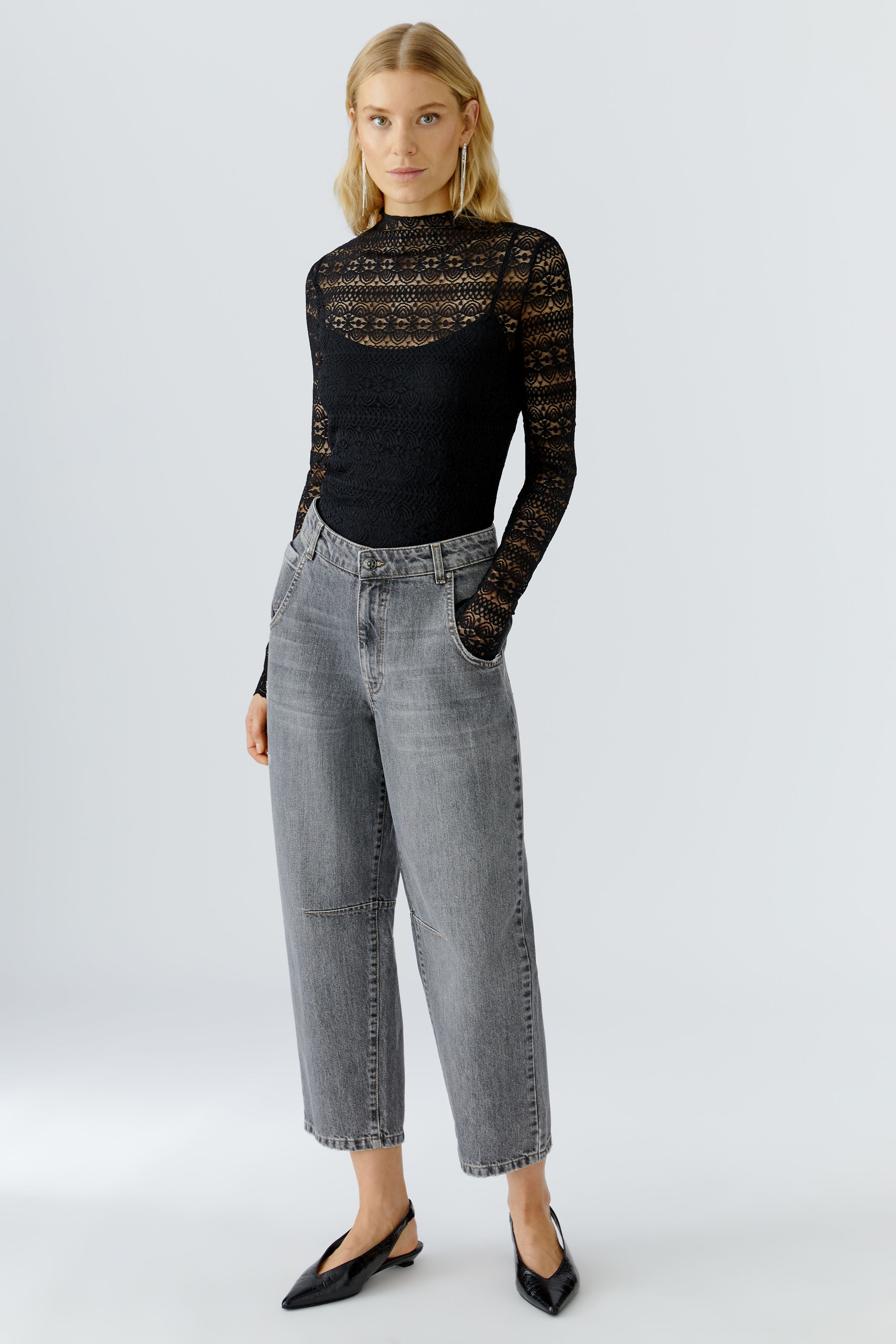 OUI Langarmshirt aus wertiger Spitze