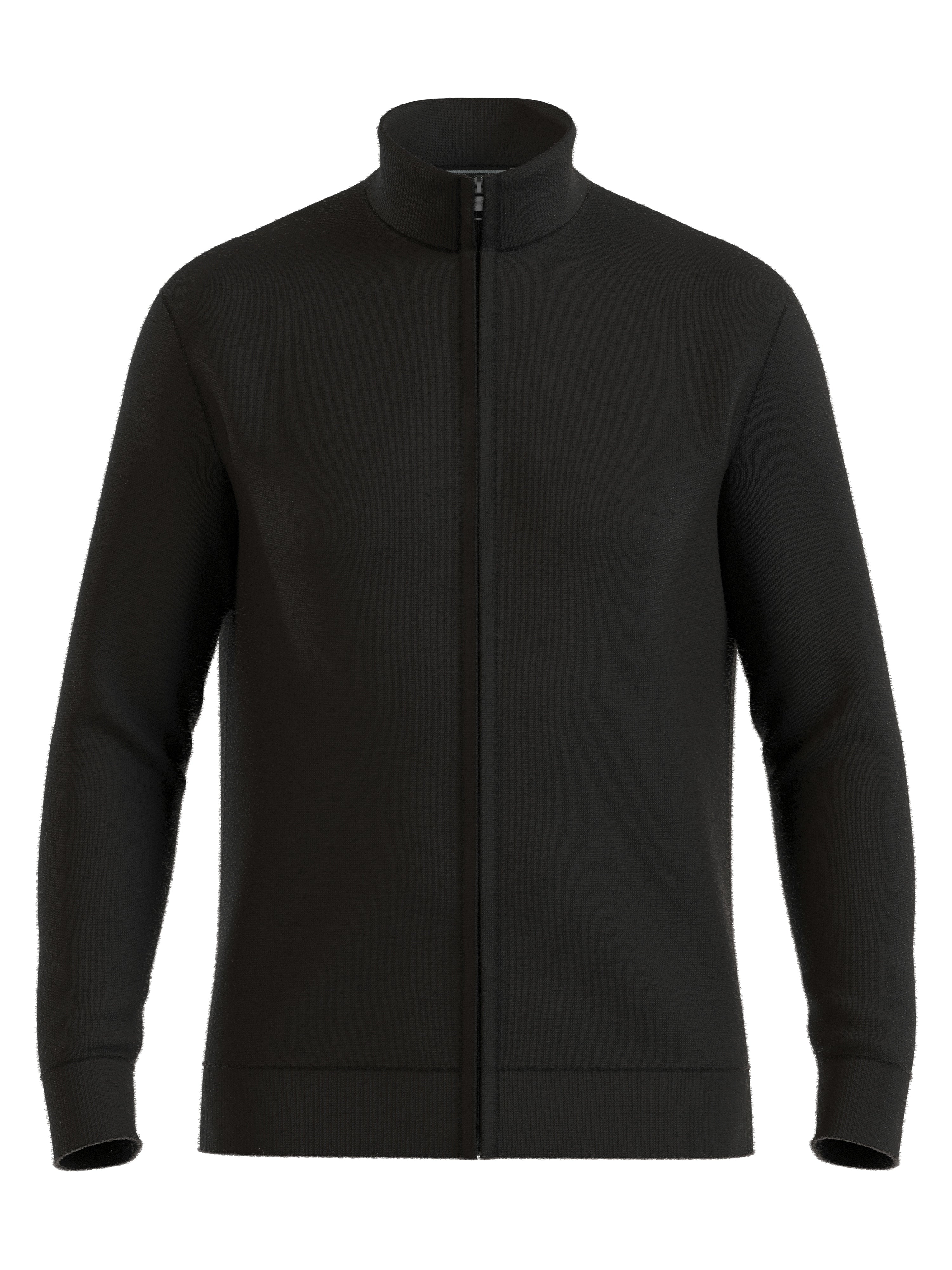 OLYMP Casual Strick Strickjacke mit verdecktem Reißverschluss