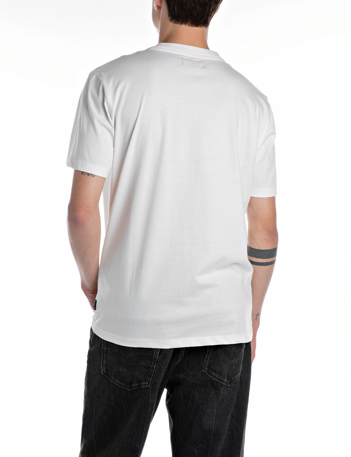 Replay Jersey-T-Shirt mit rundem Ausschnitt M3097