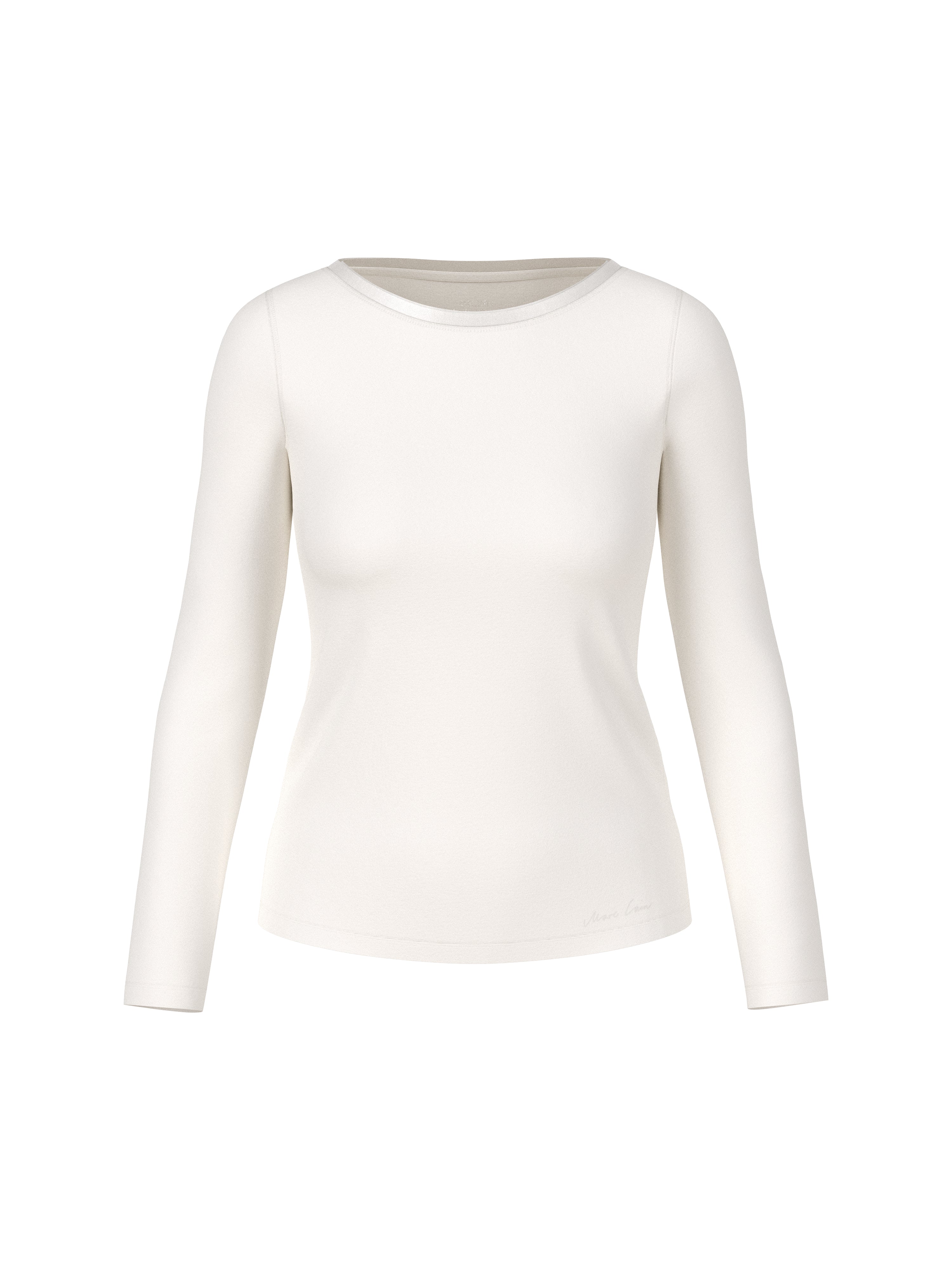 Marc Cain Longsleeve mit Seidenblende