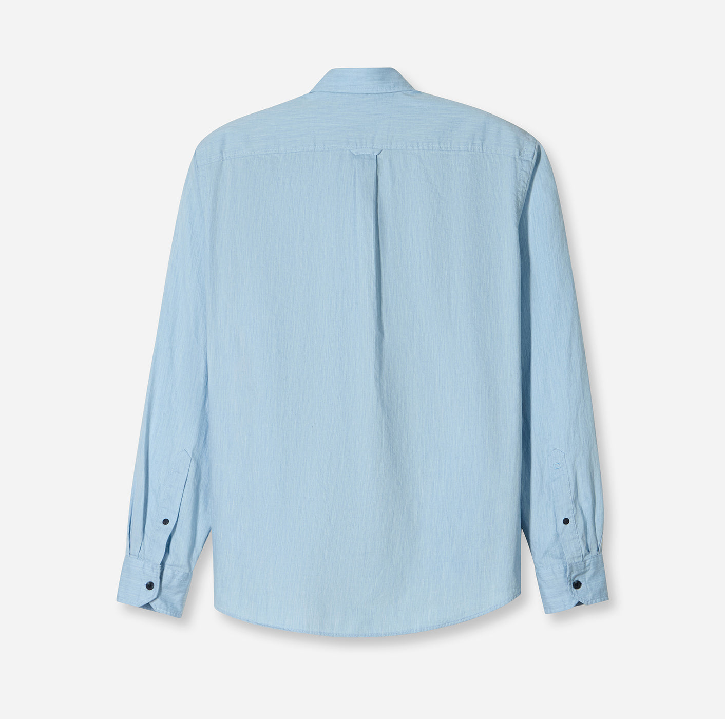 OLYMP Casual – Mélange-Hemd mit Button-down & Struktur