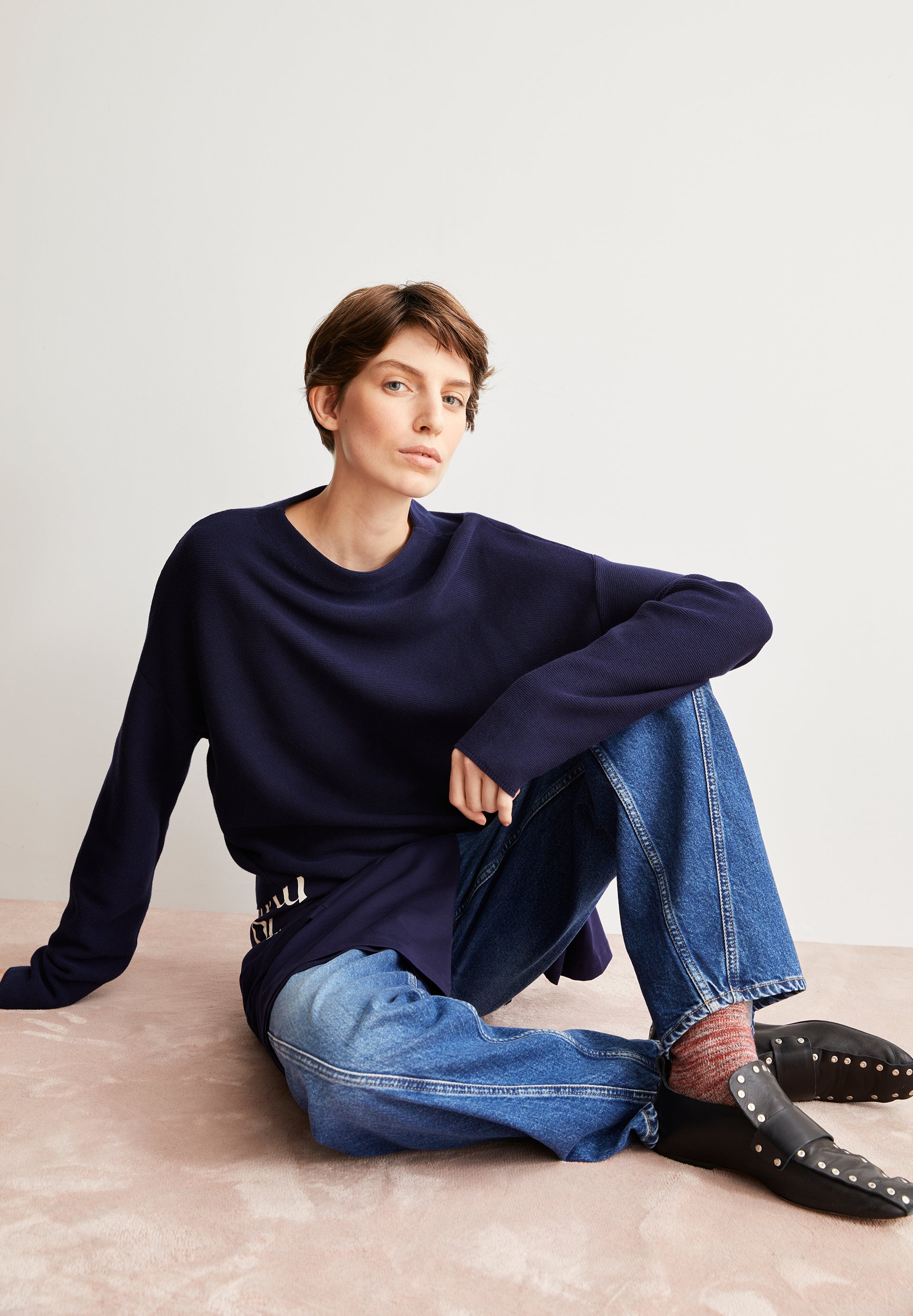 Armedangels Pullover MERINAA LINKS LINKS aus Bio-Baumwolle