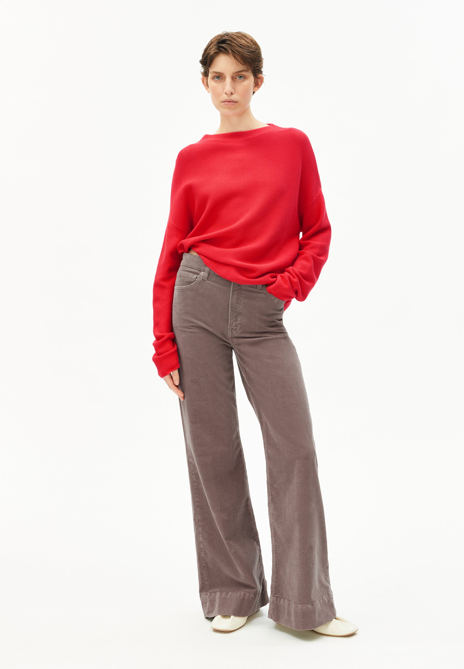 Armedangels Pullover MERINAA LINKS LINKS aus Bio-Baumwolle