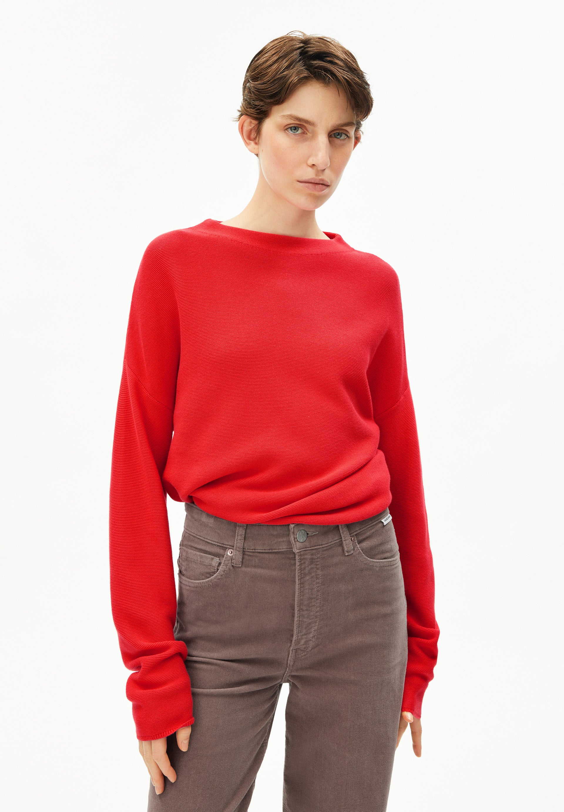 Armedangels Pullover MERINAA LINKS LINKS aus Bio-Baumwolle