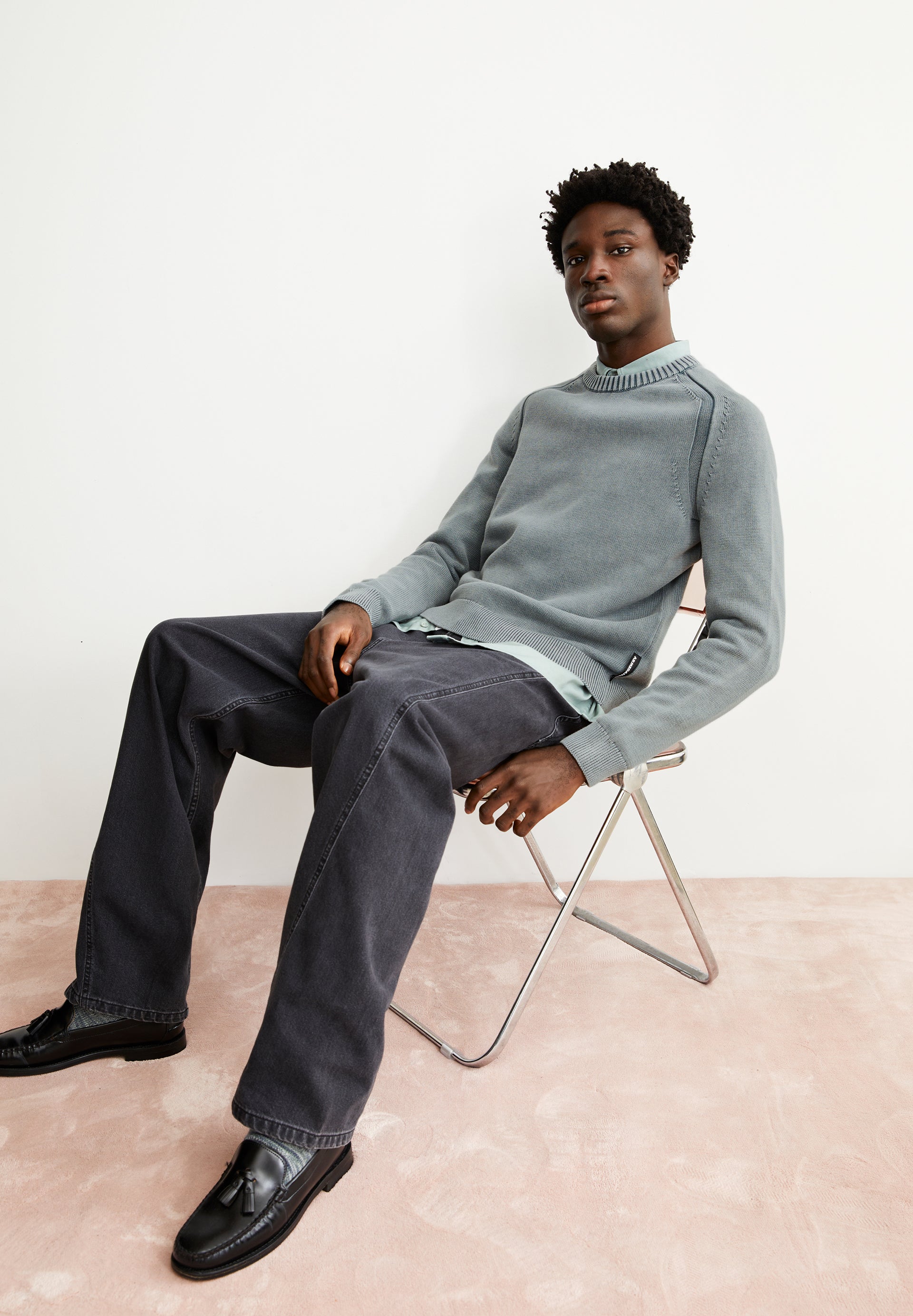 Armedangels Pullover VAANJO GMT DYE aus Bio-Baumwolle