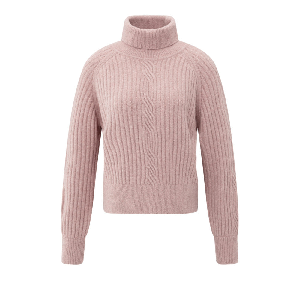 Yaya Pullover mit Zopfmusterdetail