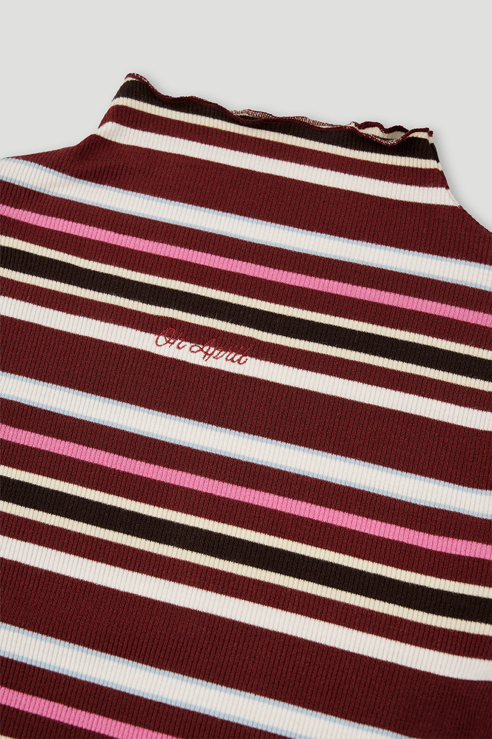 Oh April Milou Longsleeve Merlot Stripe
