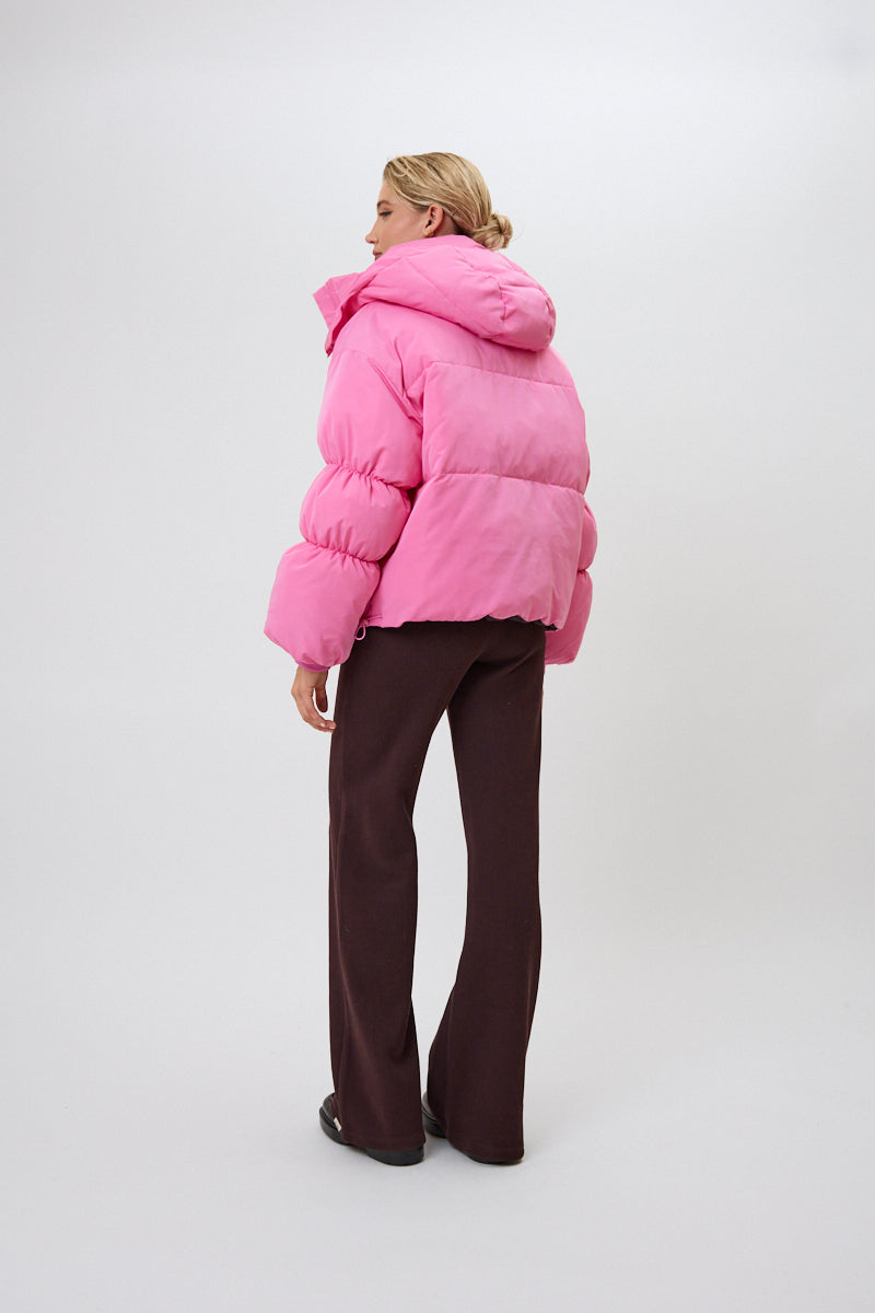 Oh April Nicky Pufferjacket Candy/Truffle Leo