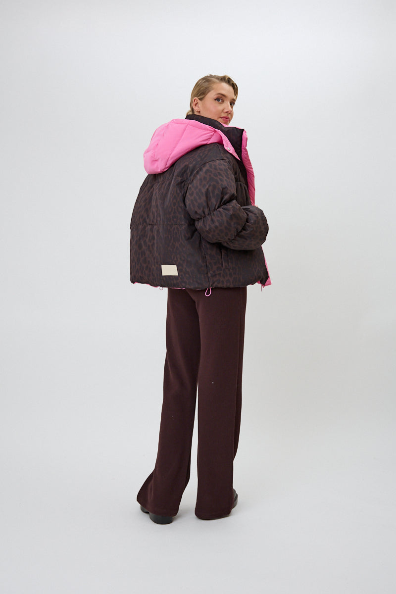 Oh April Nicky Pufferjacket Candy/Truffle Leo