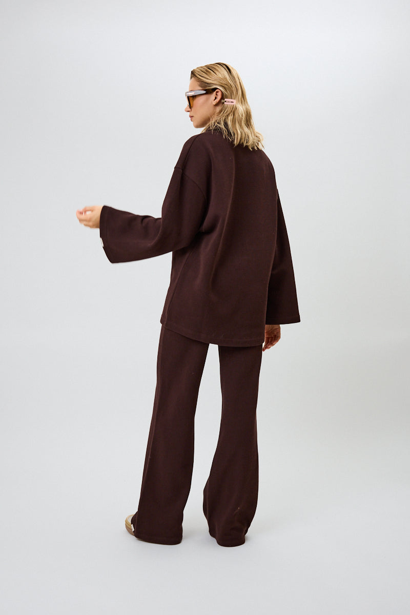 Oh April Fleur Winter Blouse Truffle