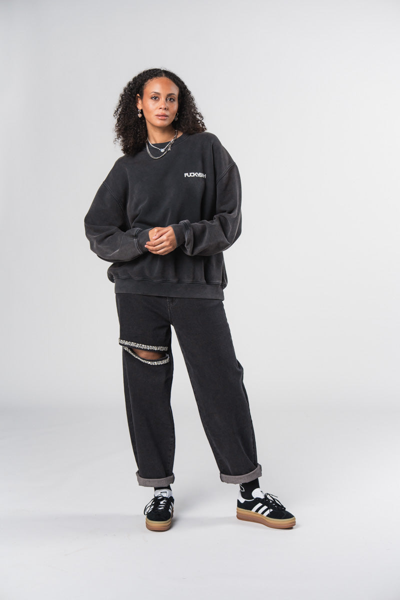 Karo Kauer Denim Pants Cutout Petite Diamond