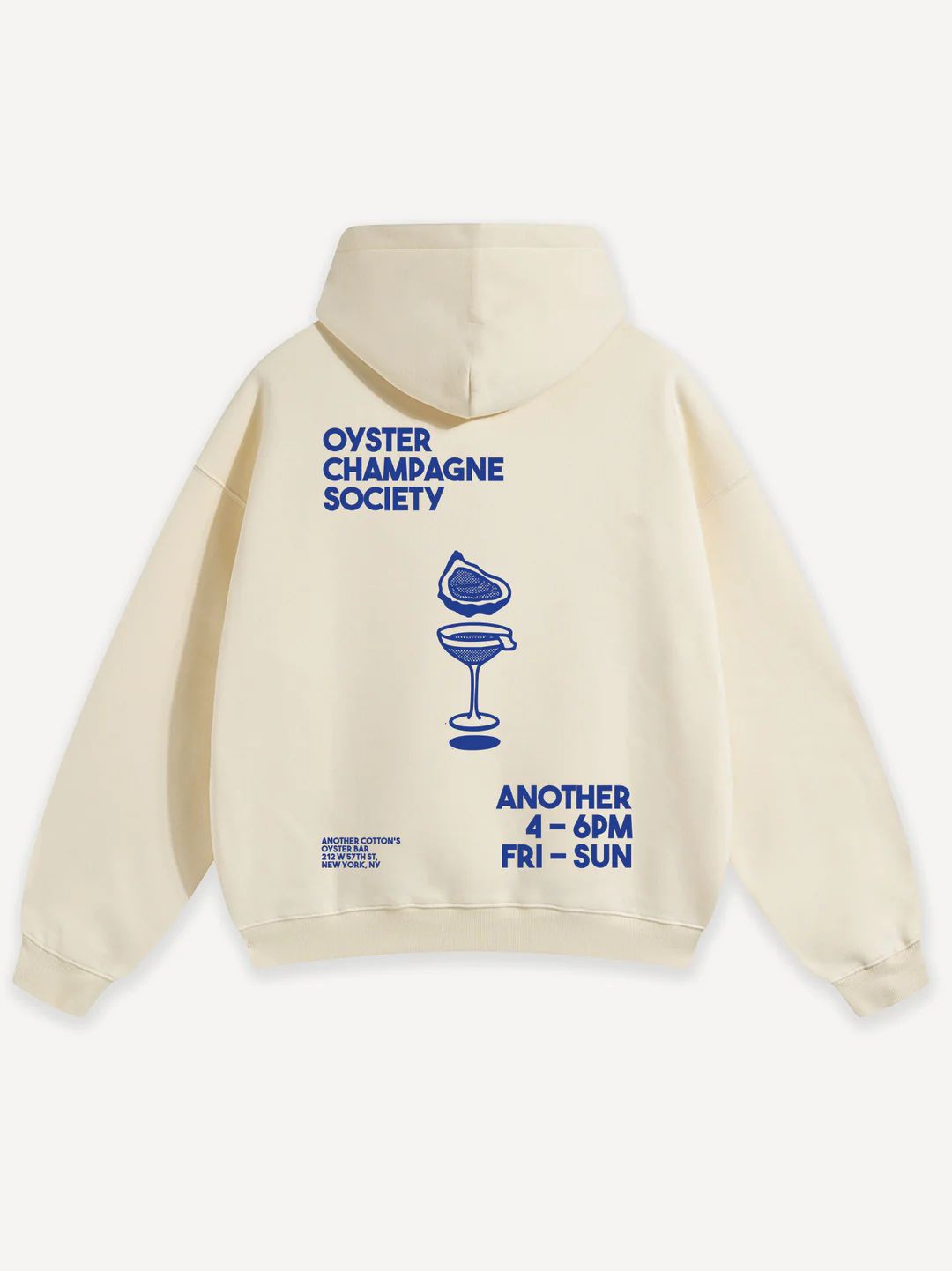 Another Cotton Hoodie Oyster and Champagne