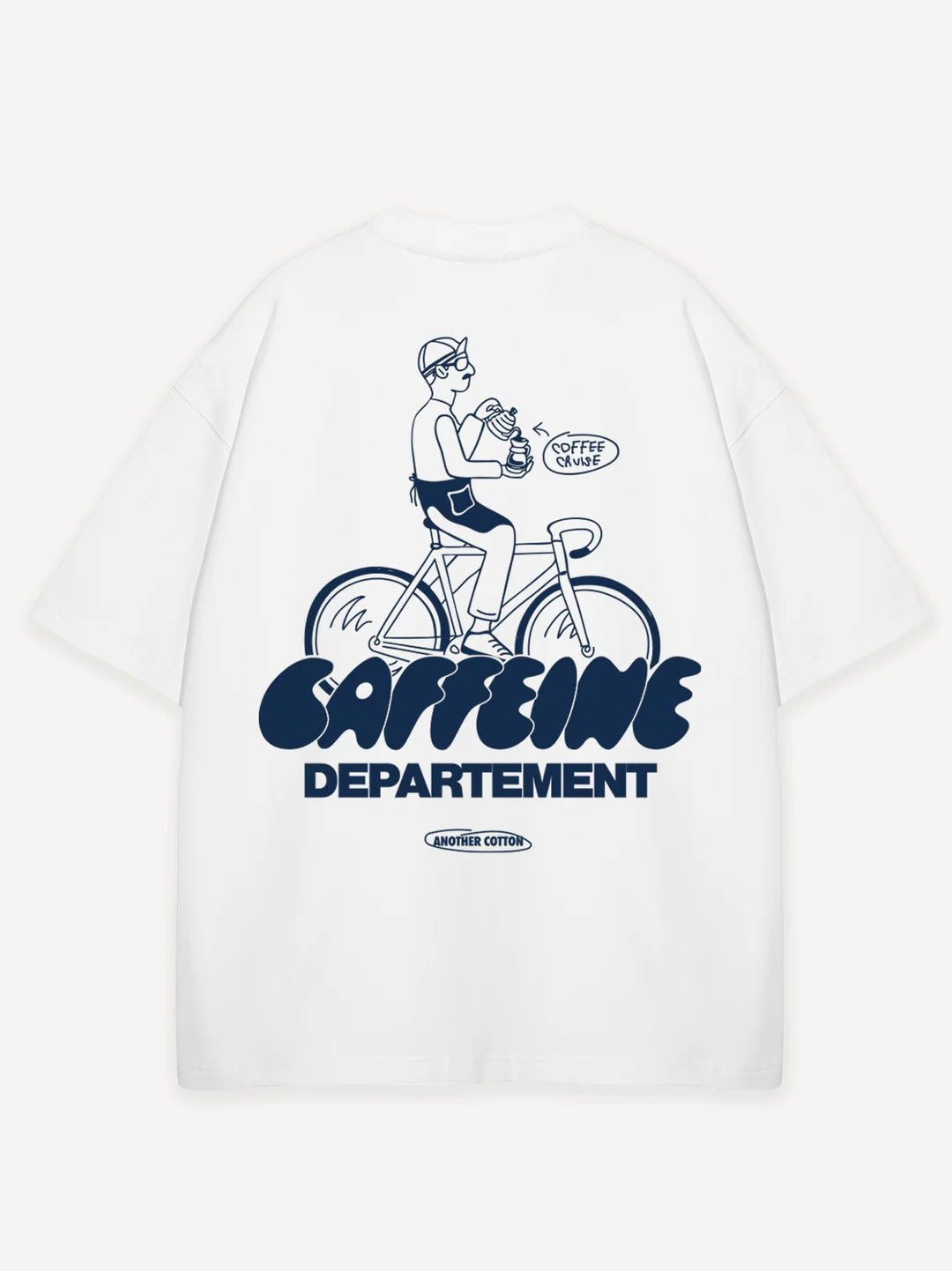 Another Cotton T-Shirt mit Caffeine Aufdruck