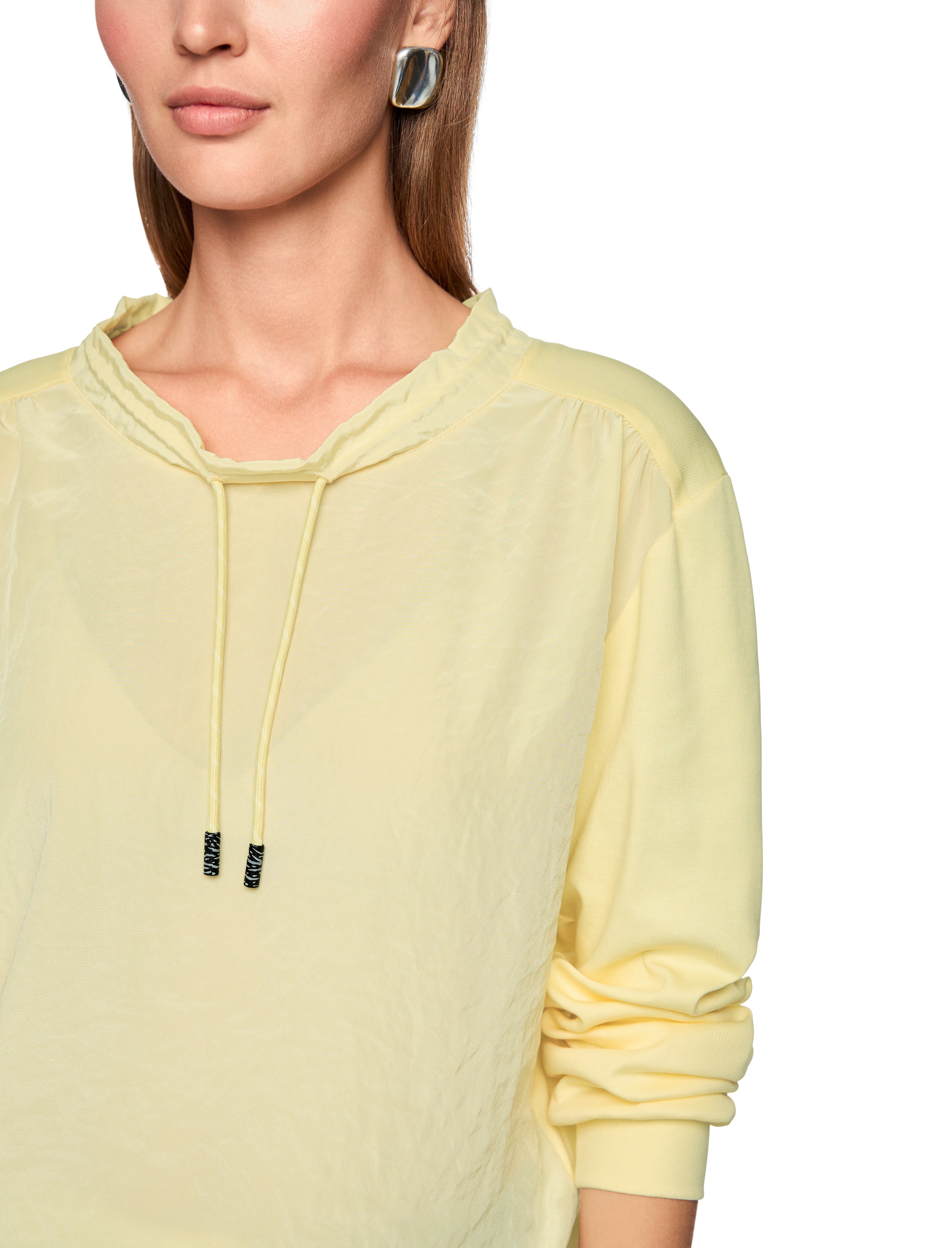 Marc Cain Langarmshirt mit Materialmix