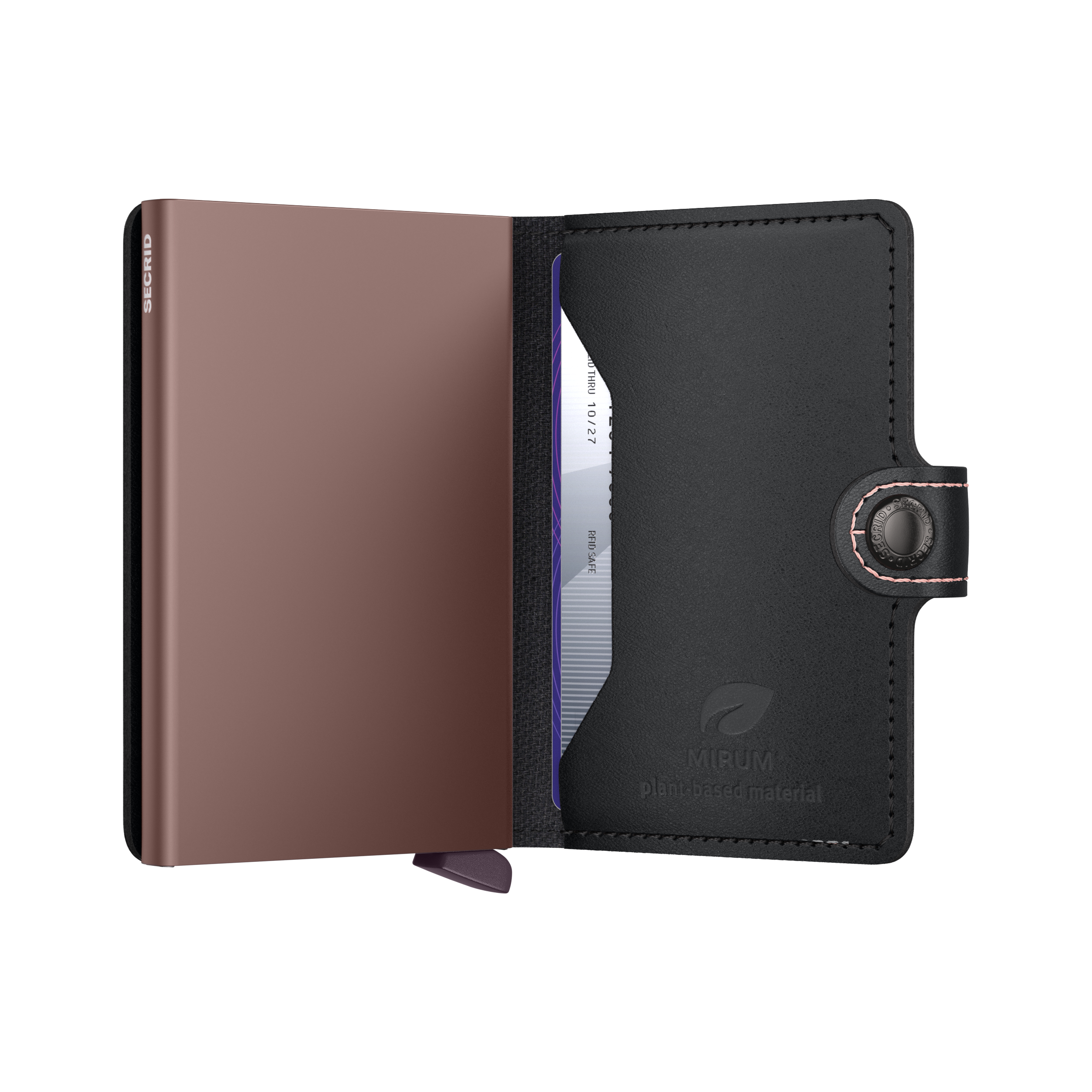 SECRID Miniwallet MIRUM Plant-Based Black Rose