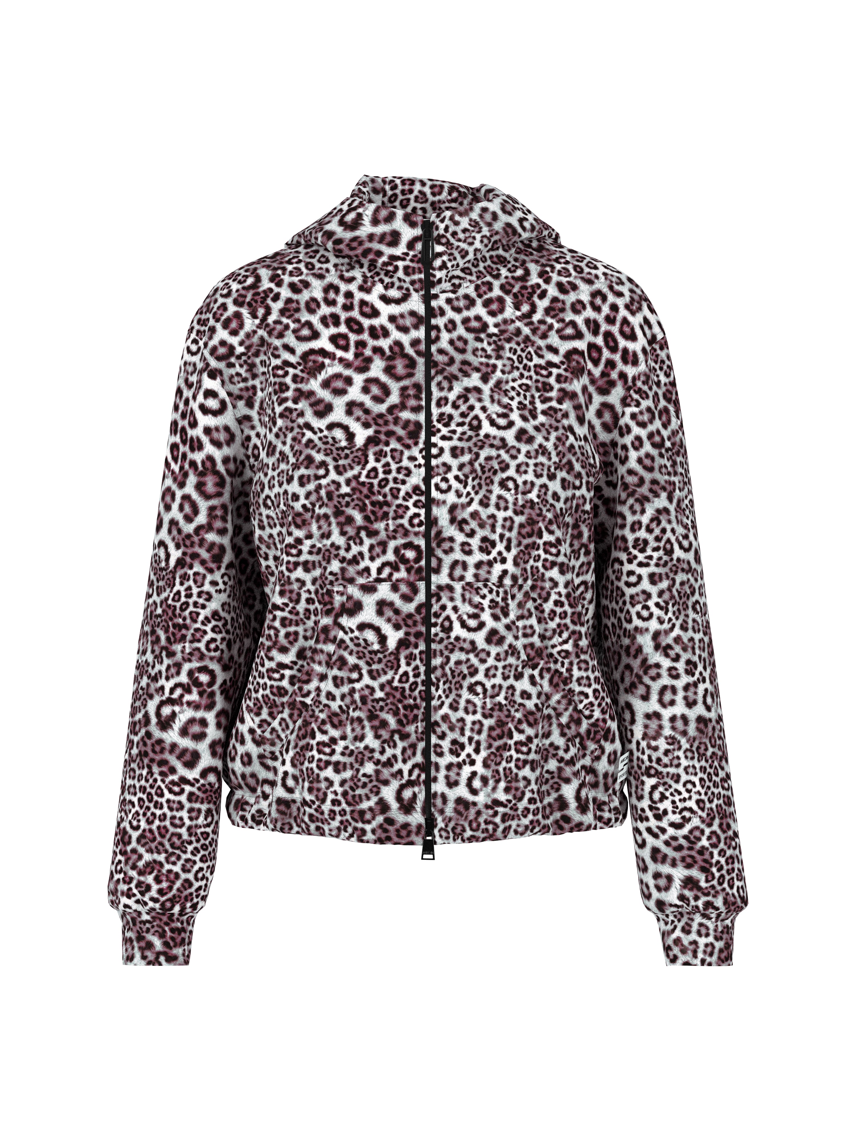 Marc Cain Jersey Jacke mit Leo Print