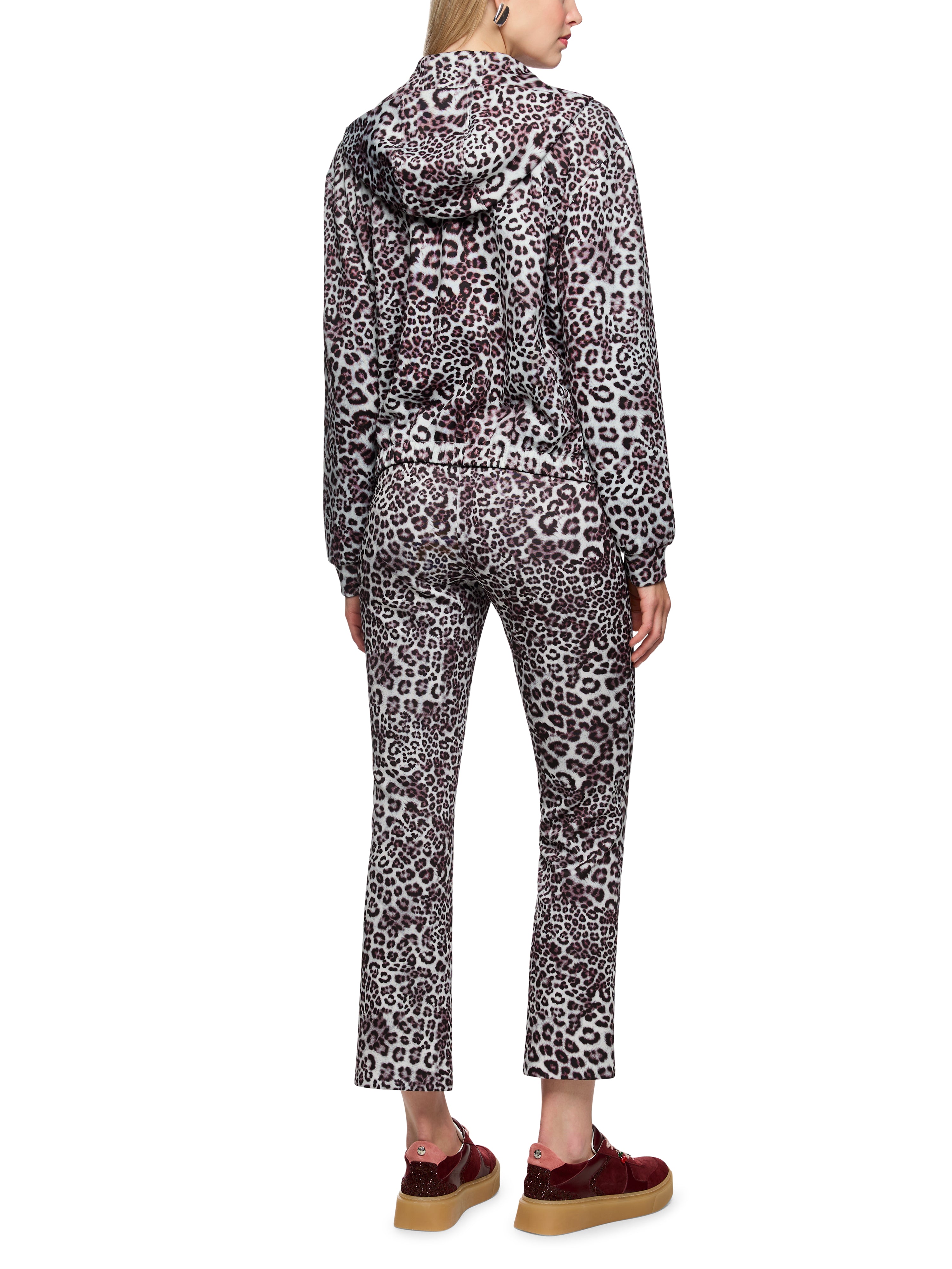Marc Cain Jersey Jacke mit Leo Print