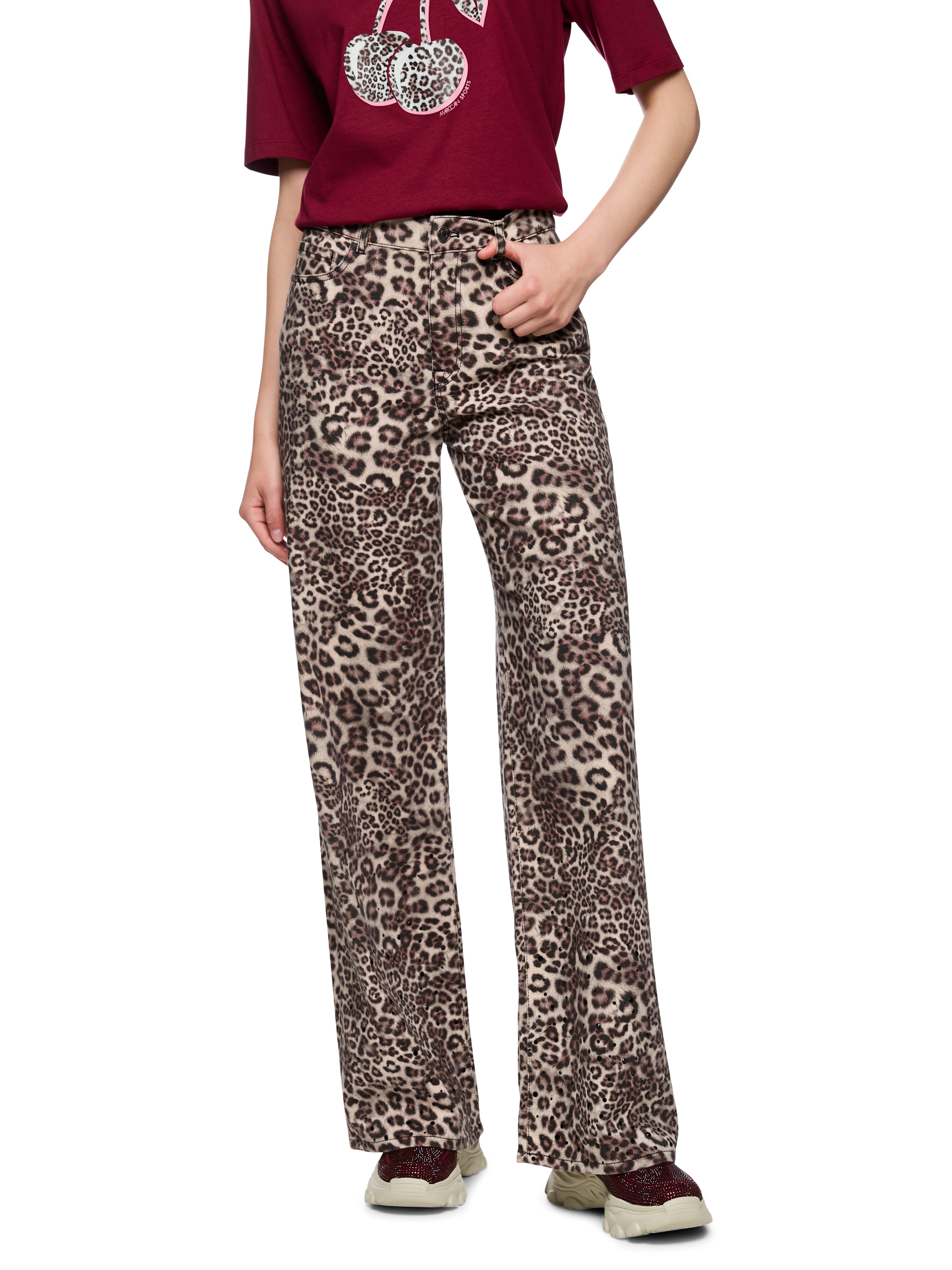 Marc Cain Jeans WARRI mit Leo Print
