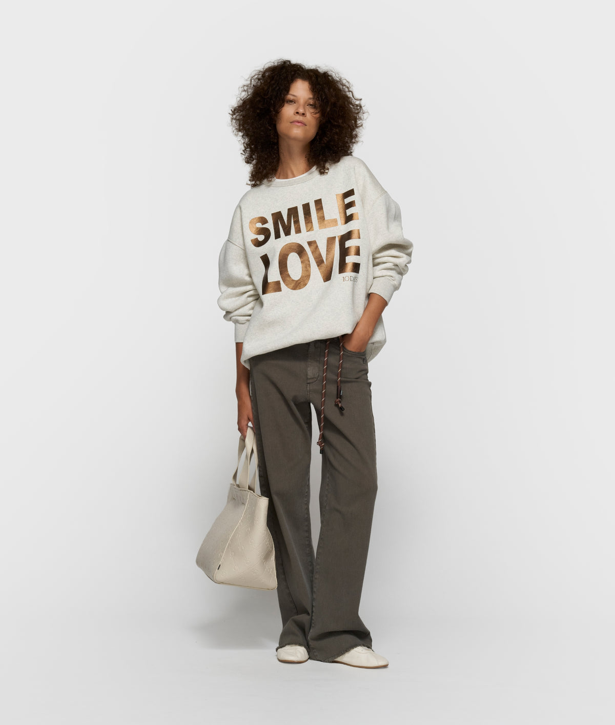 10Days Statement Sweater Smile Love