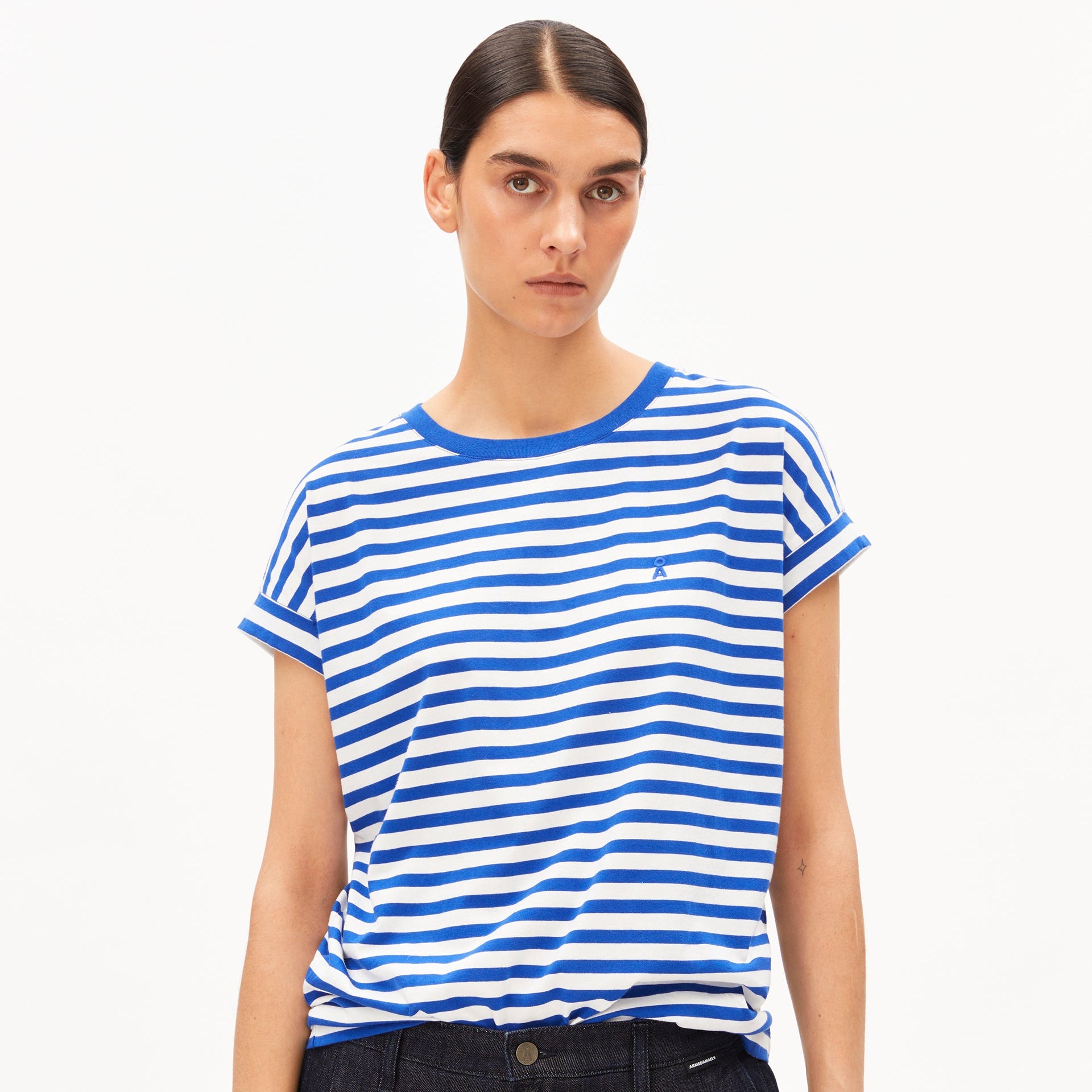 armedangels gestreiftes T-SHIRT IDAARA aus Bio-Baumwolle