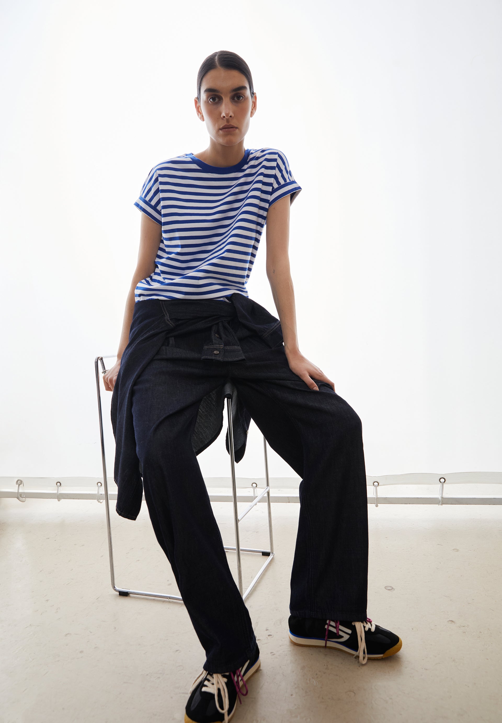 armedangels gestreiftes T-SHIRT IDAARA aus Bio-Baumwolle