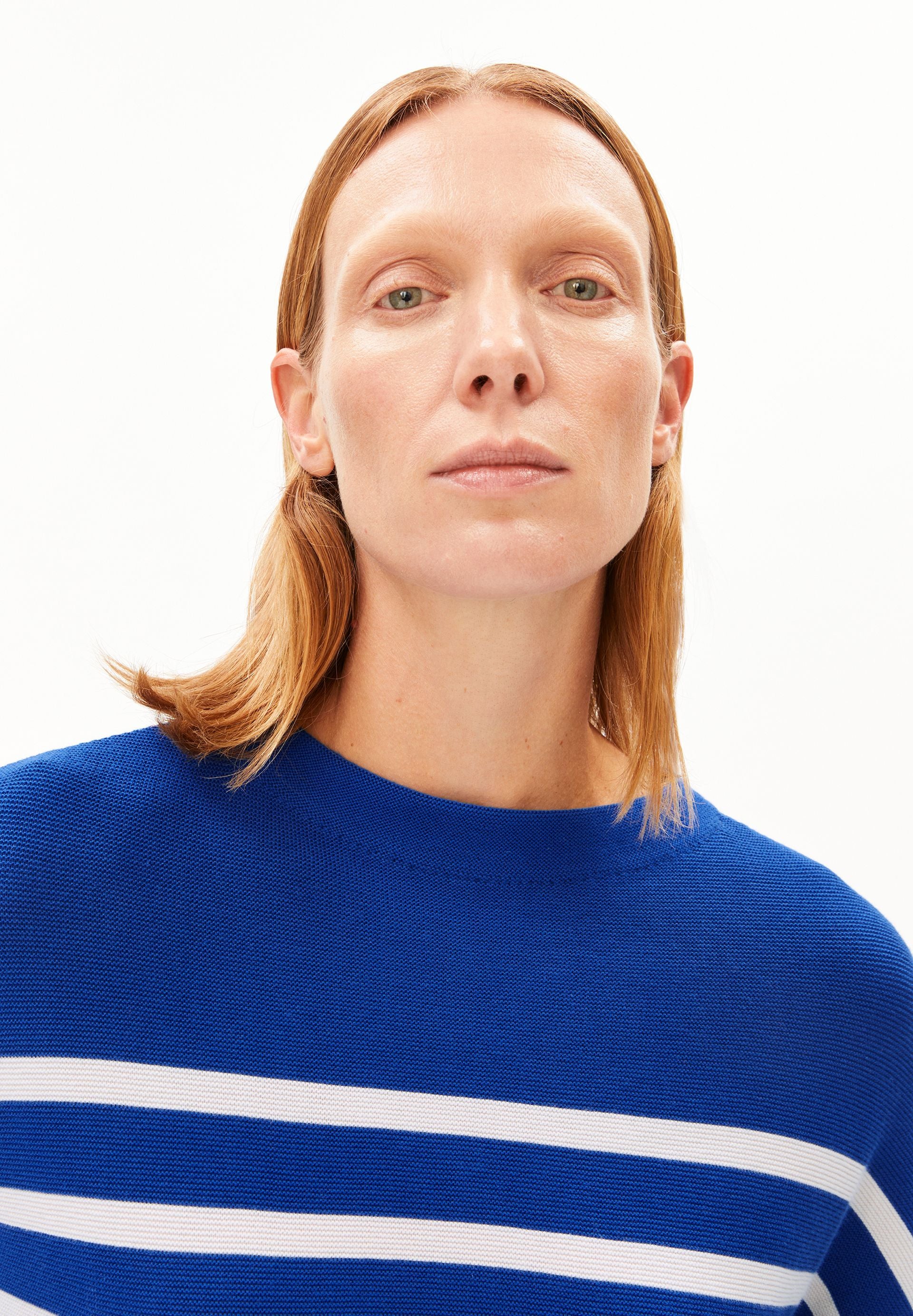 armedangels gestreifter Pullover MERINAA LINKS LINKS aus Bio-Baumwolle