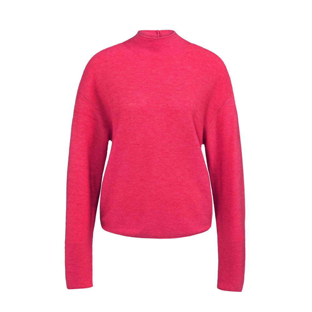 Yaya Strukturierter Strickpullover mit Knöpfen auf der Rückseite