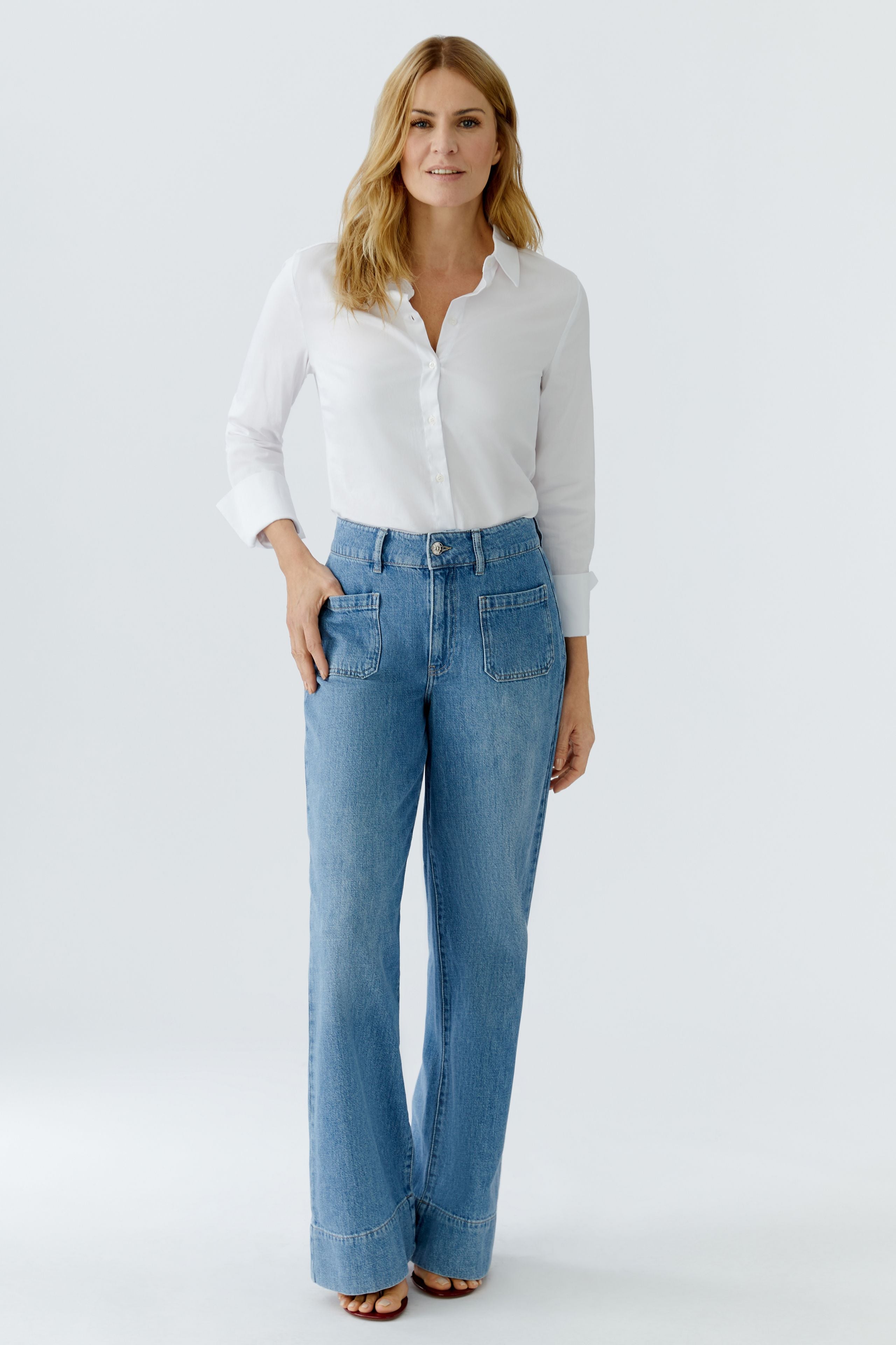 OUI Jeans HIGH WAIST mit weitem Bein