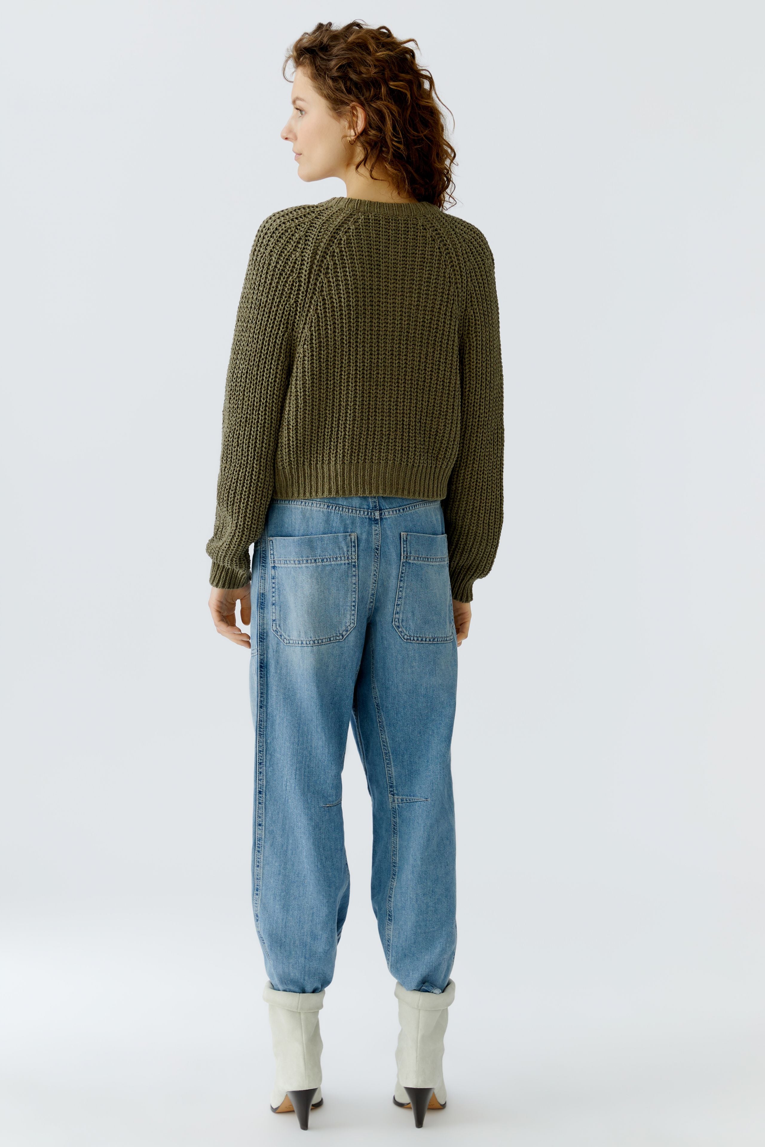 OUI Strickjacke aus sommerlichen Bändchengarn